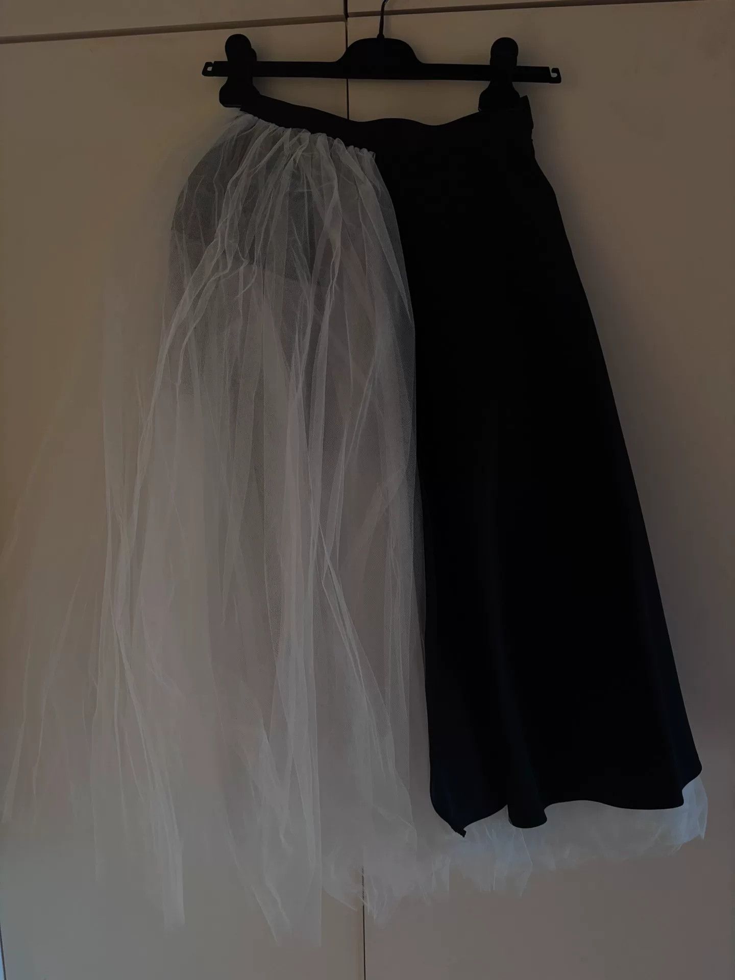 Junya Watanabe black and white layered tulle skirt Size 28" / US 6 / IT 42 - 1 Thumbnail