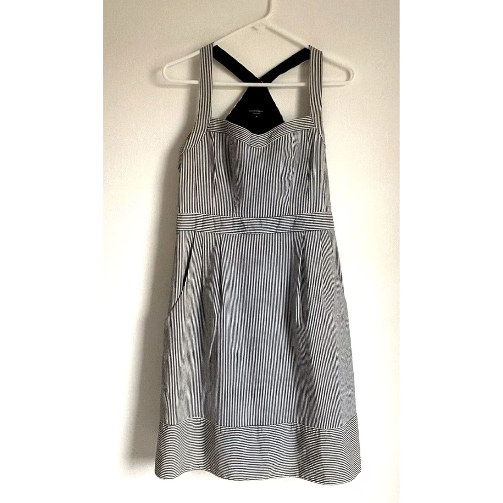 Nanette Lepore Nanette Lepore Runaway Cotton Pique Striped Sleeveless Dress Sz 12 Size XL / US 12-14 / IT 48-50 - 2 Thumbnail