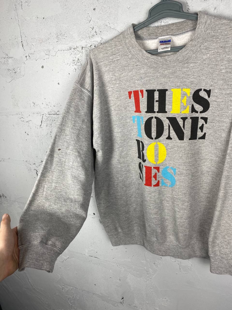 Band Tees × Vintage Vintage Rare The Stone Roses Be Adored Sweatshirt Oasis Blur Size US L / EU 52-54 / 3 - 8 Thumbnail