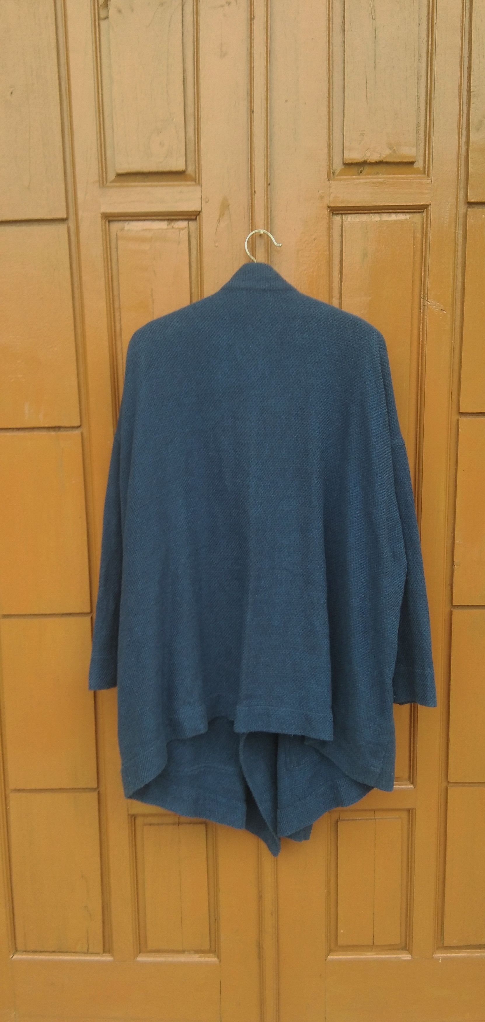 Designer × Issey Miyake Plantation long cardi blu sweater Size M / US 6-8 / IT 42-44 - 8 Thumbnail