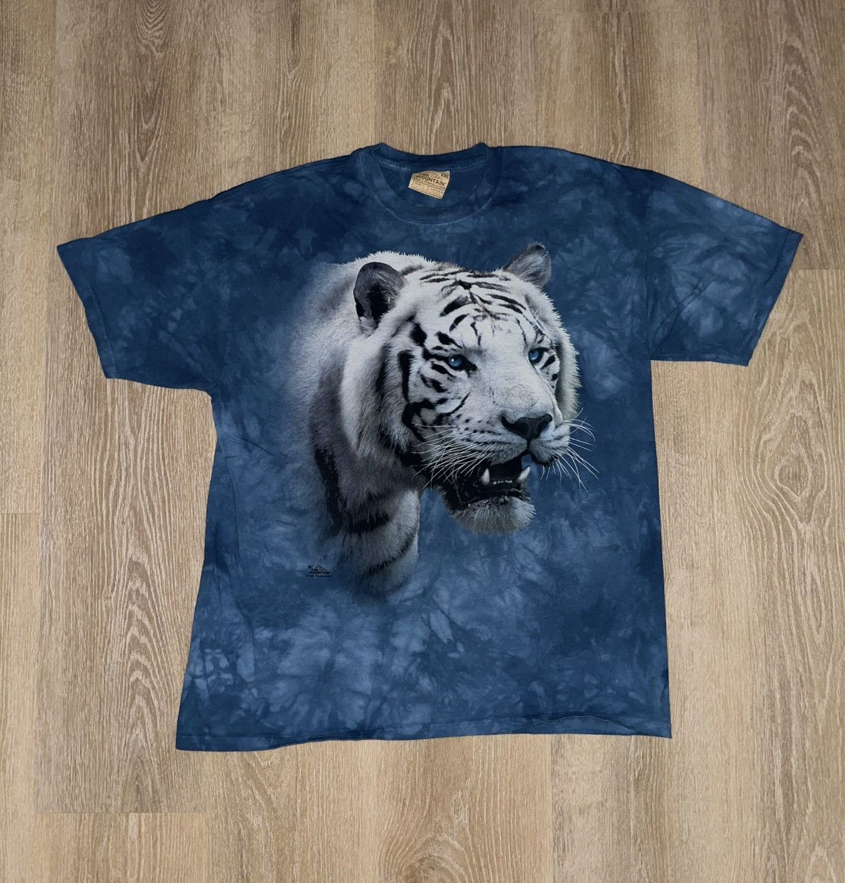 The Mountain × Vintage Vintage 90’s The Mountain White Tiger T-Shirt Size US XXL / EU 58 / 5 - 1 Thumbnail