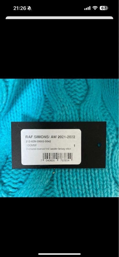 Raf Simons Raf Simons Size1 21AW large silhouette knitwear sweater Size XS / US 0-2 / IT 36-38 - 2 Thumbnail