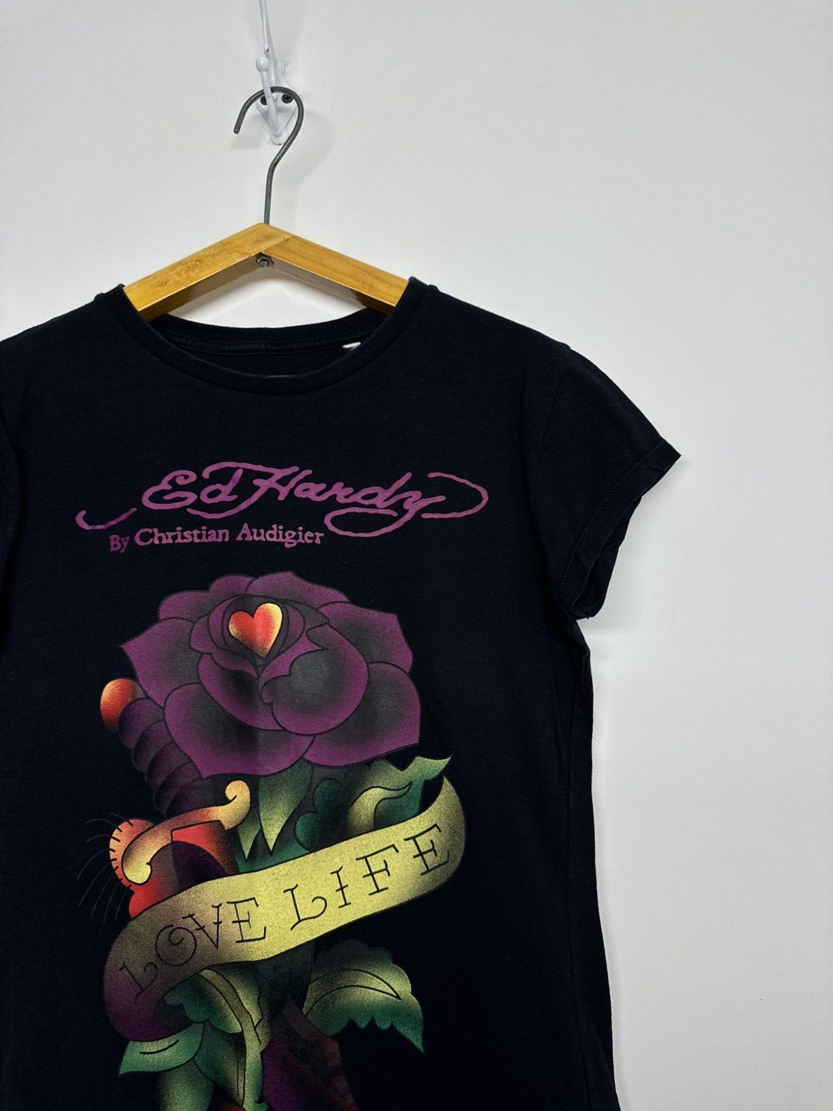 Ed Hardy Ed Hardy Surf Tribe Crazy Detailing Distressed T Shirt Size M / US 6-8 / IT 42-44 - 7 Thumbnail
