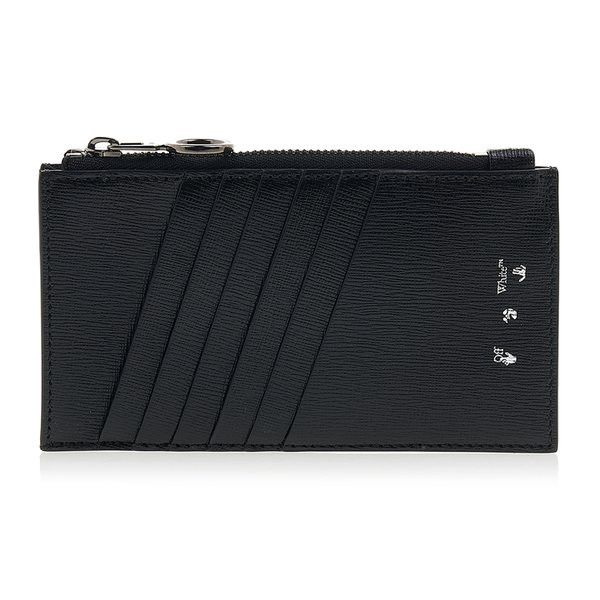 Off-White o1gr1nt0425 Size: OS /Binder Zipped Card Case in Black White Size ONE SIZE - 3 Thumbnail