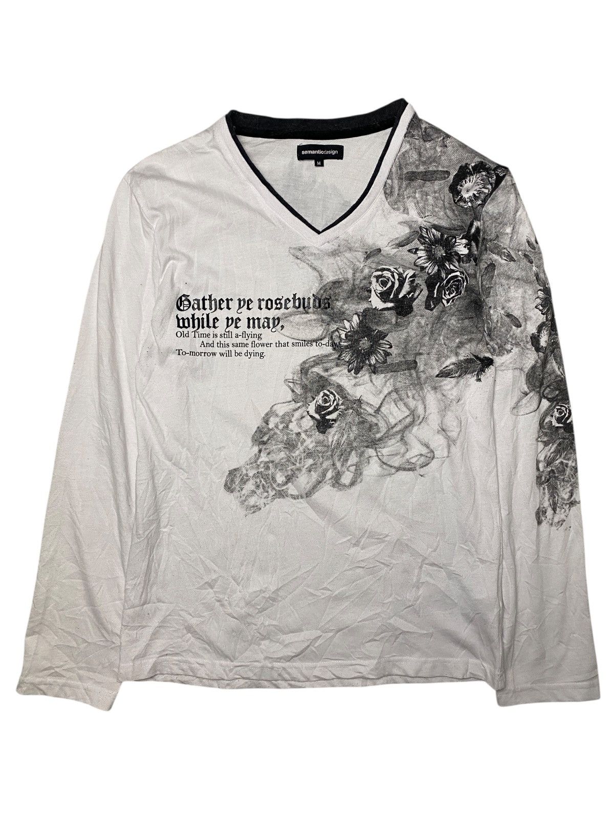If Six Was Nine 2000's Semantic Design Floral Tribal Longsleeve Size US S / EU 44-46 / 1 - 1 Thumbnail