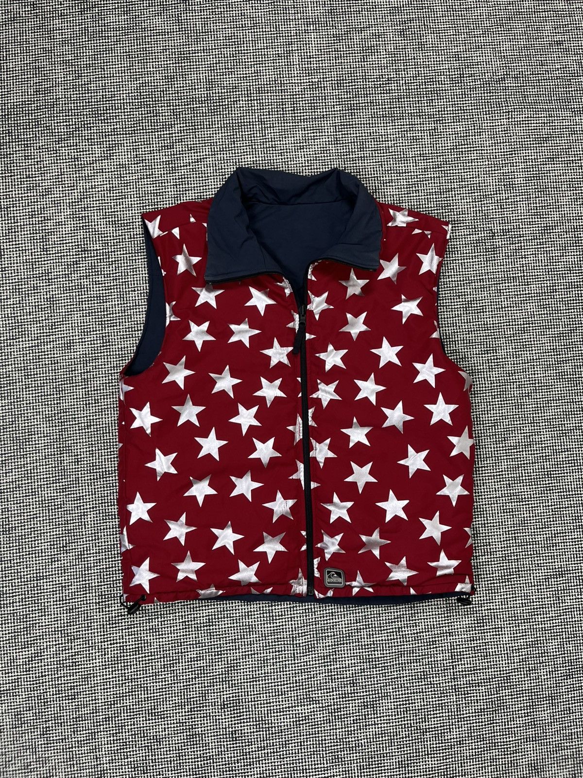 Quiksilver × Vintage 90s quiksilver reversible vest jacket skate surf Size US L / EU 52-54 / 3 - 3 Thumbnail