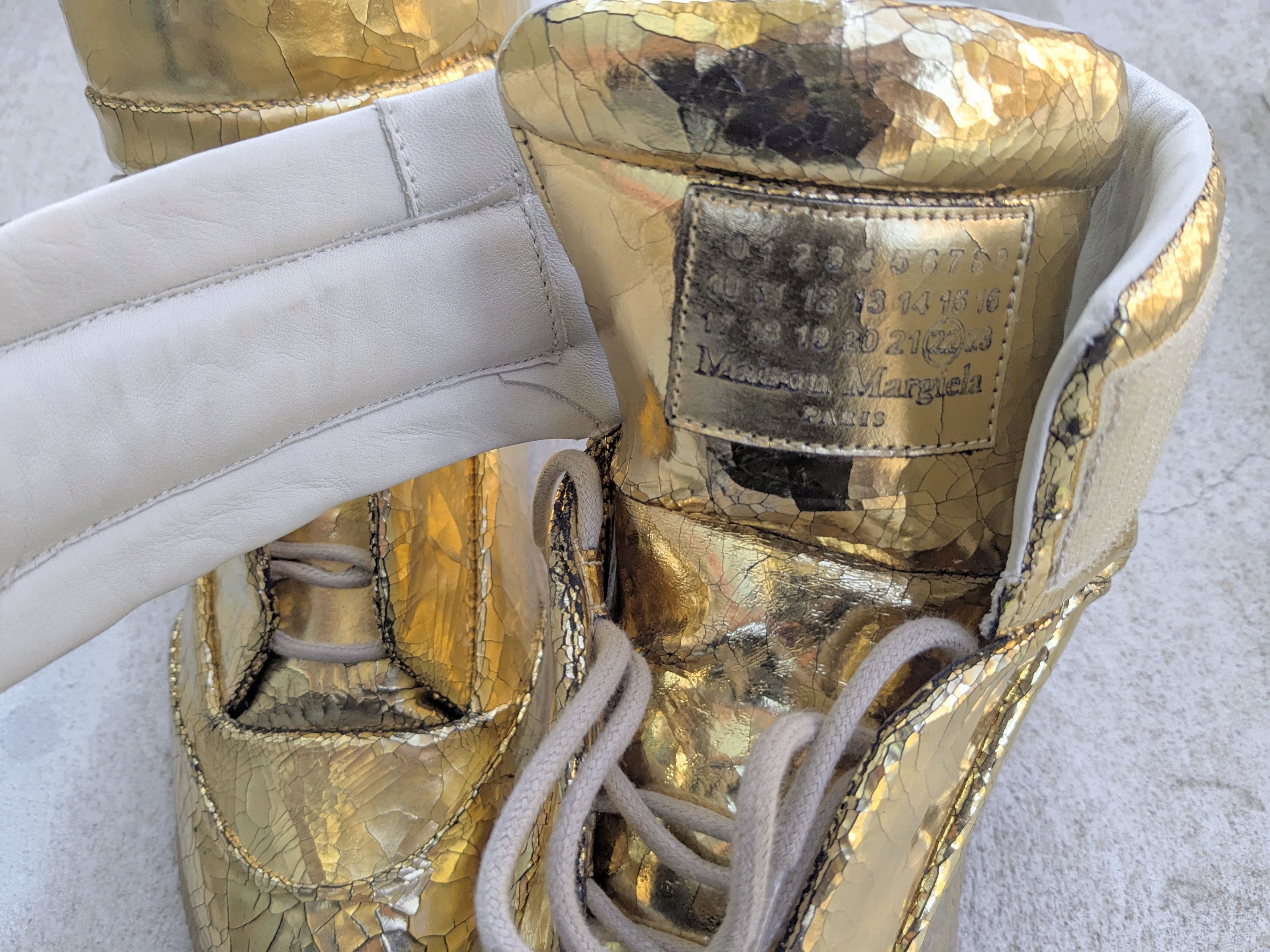 Maison Margiela Maison Margiela Future High Top Gold 8 41 Cracked Size US 8 / EU 41 - 12 Thumbnail
