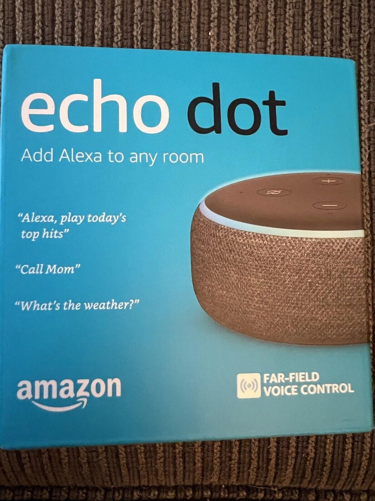 Other Amazon Echo Dot (3rd Generation) - Charcoal Sealed Size ONE SIZE - 1 Thumbnail