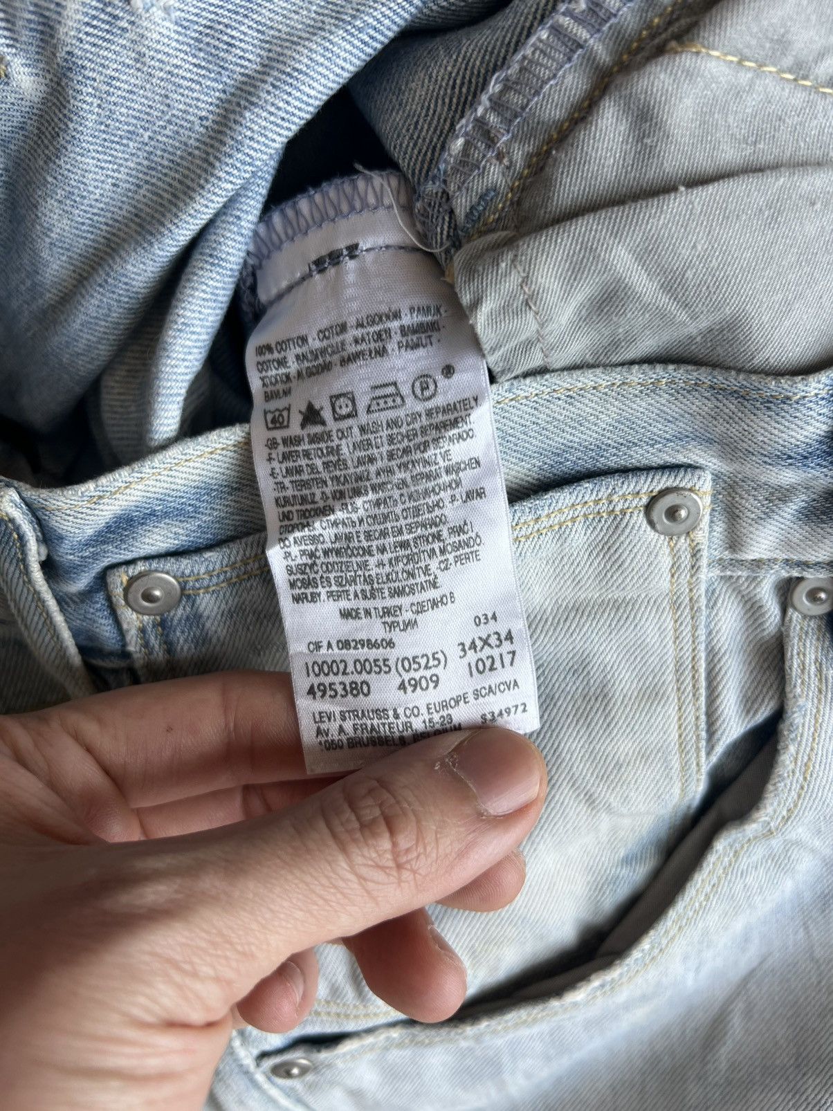 Levi's Levis Engineered Jeans Buckle Back Tag W34 Actual 36x34.5 Size US 34 / EU 50 - 10 Thumbnail