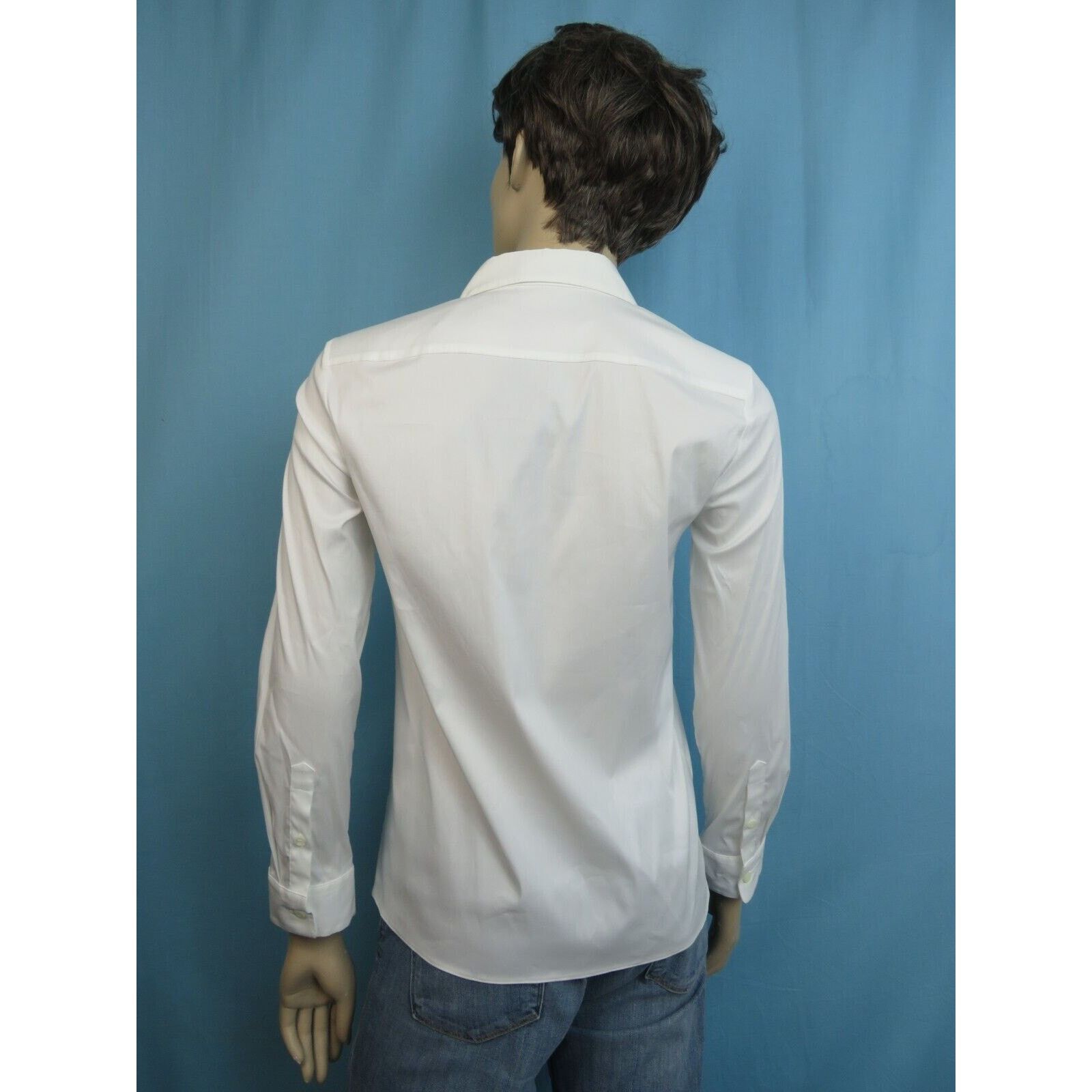 Prada PRADA DNA634 WHITE LONG SLEEVE FORMAL POPLINE BLOUSE 36 2 Size XS / US 0-2 / IT 36-38 - 5 Thumbnail