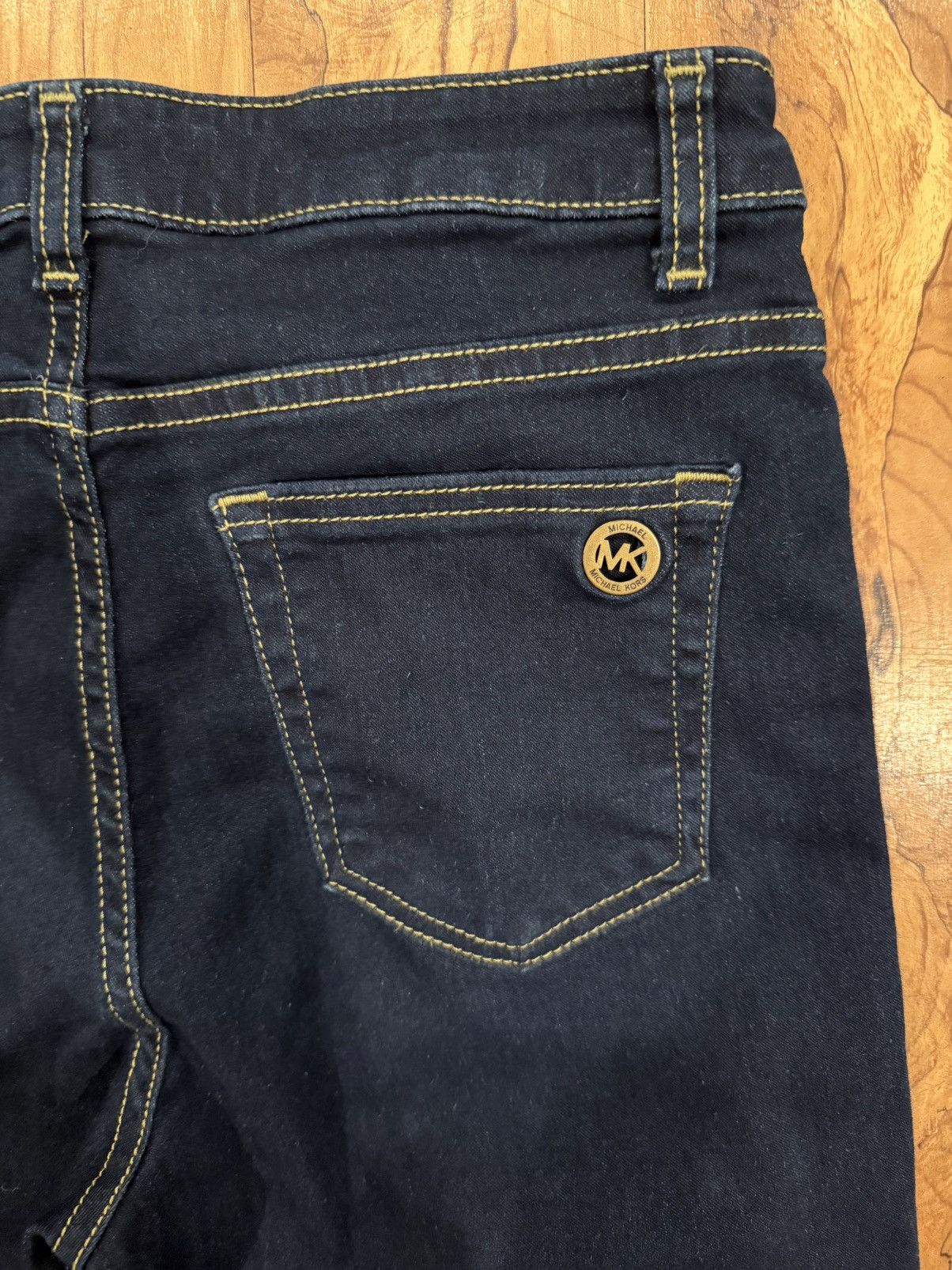 Michael Kors Michael Kors Izzy Skinny Jeans- Dark Wash, Mid-Rise Size 8 Size 30" / US 8 / IT 44 - 8 Thumbnail