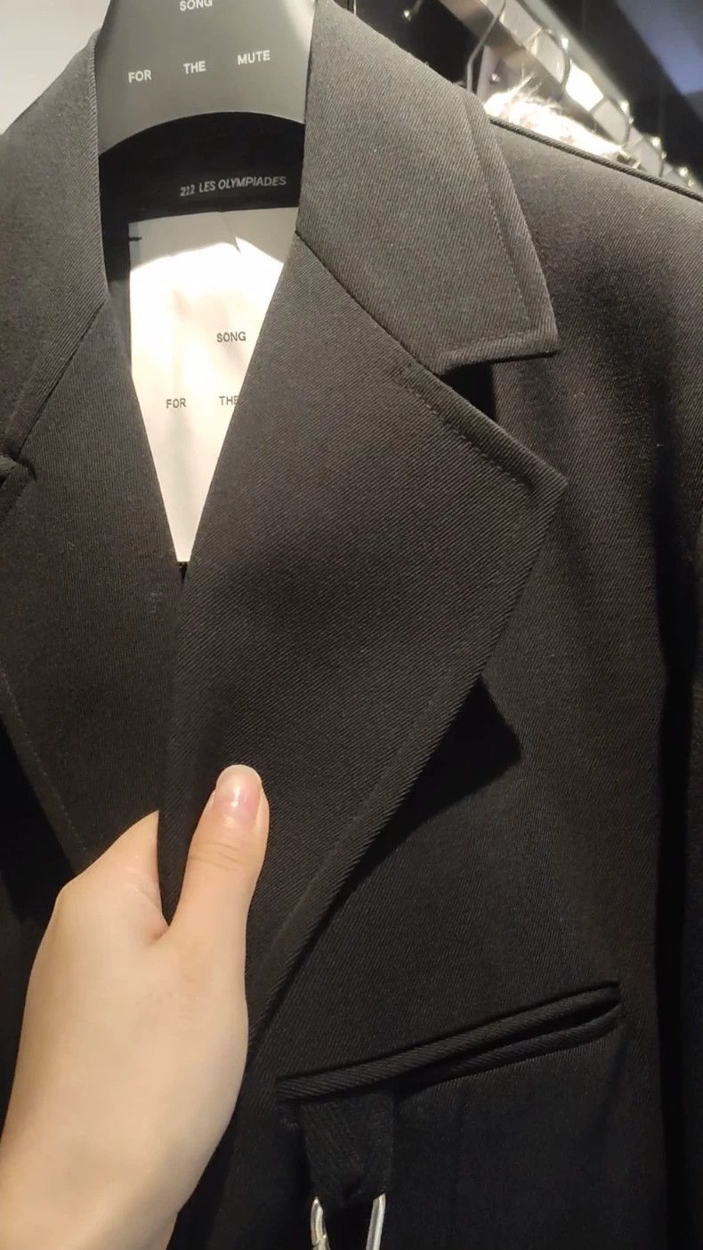 Song For The Mute Song For The Mute chain-style oversized suit jacket Size 46R - 1 Thumbnail