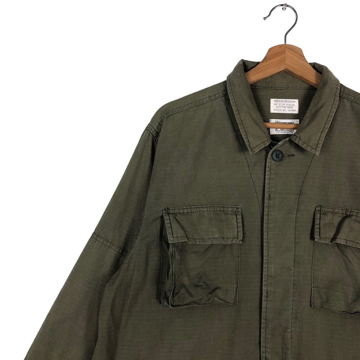 Toyo Enterprises Vintage Caego Jacket Military Rip Stop Poplin Multi Pockets Size US M / EU 48-50 / 2 - 7 Thumbnail