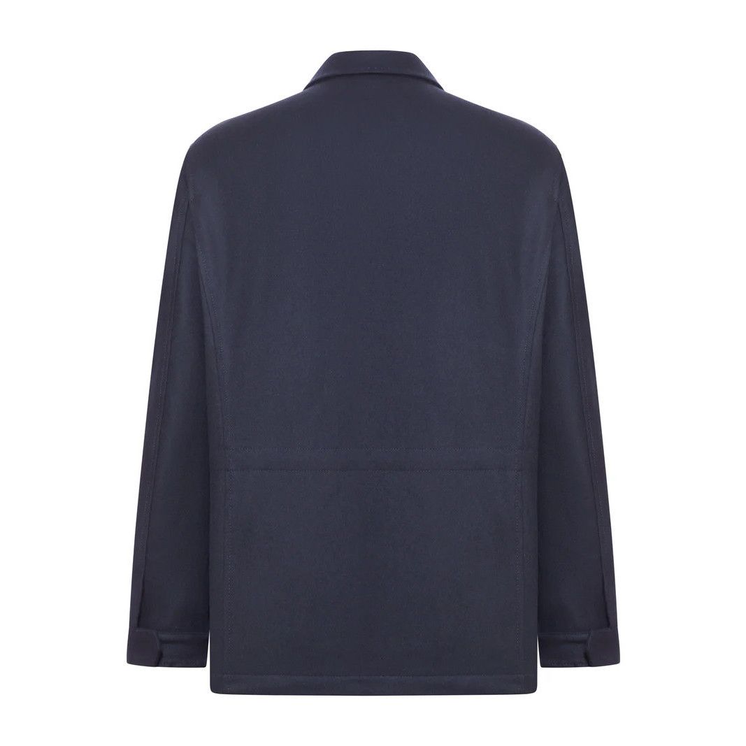 Kiton KITON Navy Blue Cashmere Field Jacket New & Authentic (Men's Size US L / EU 52-54 / 3 - 2 Thumbnail