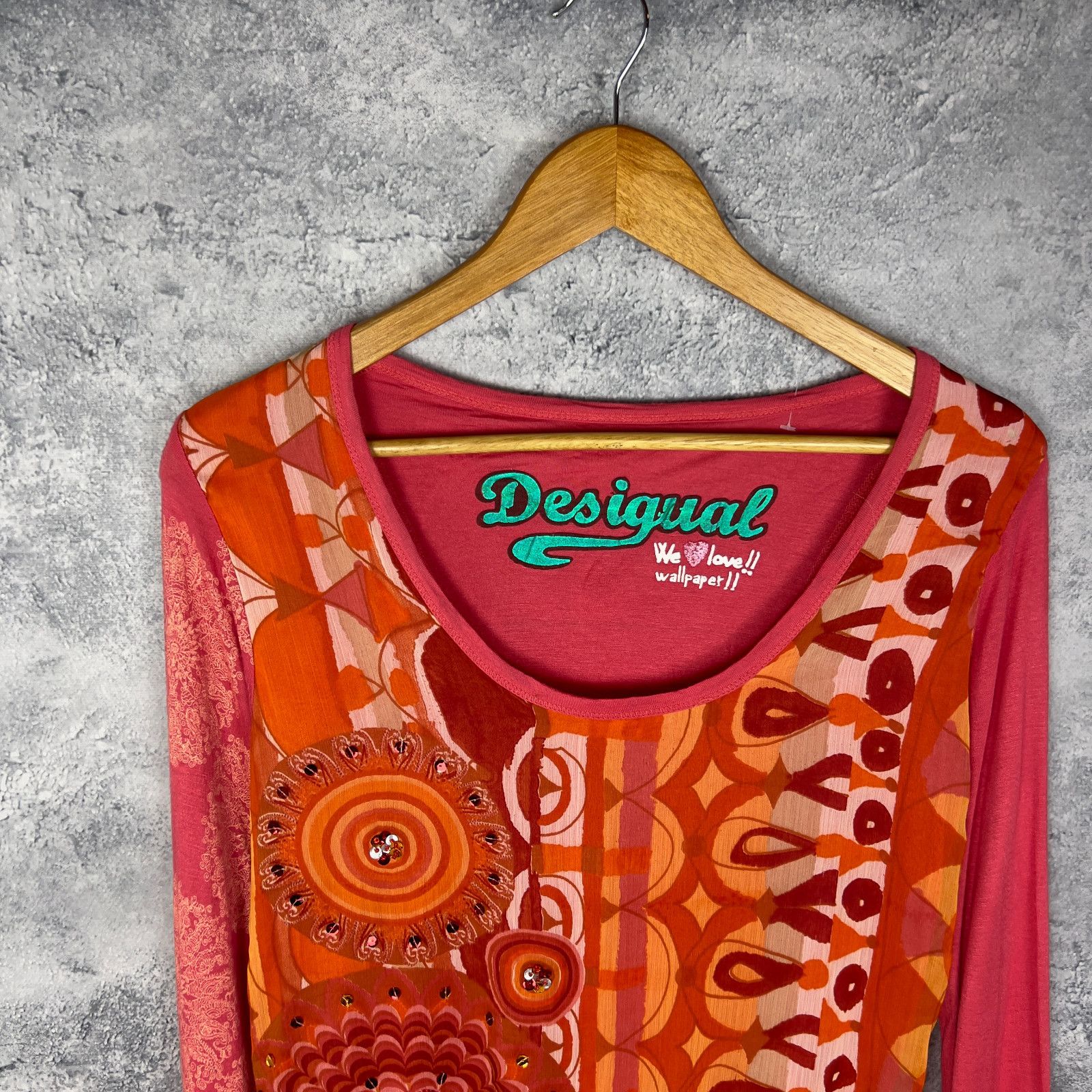 Desigual Desigual Women's Blouse Size S Multicolor Long Sleeve ` Size S / US 4 / IT 40 - 2 Thumbnail