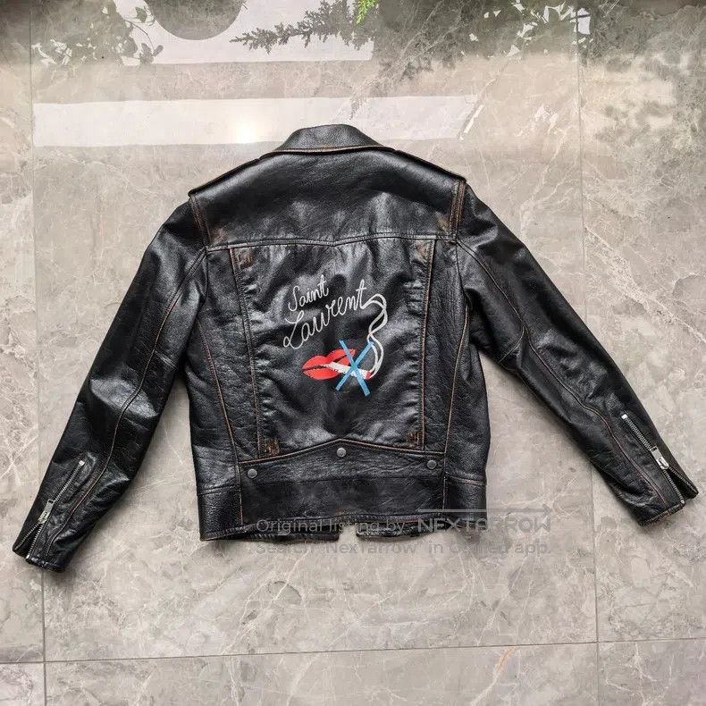 Saint Laurent Paris Saint Laurent Paris Classic Leather Jacket Size US M / EU 48-50 / 2 - 3 Thumbnail