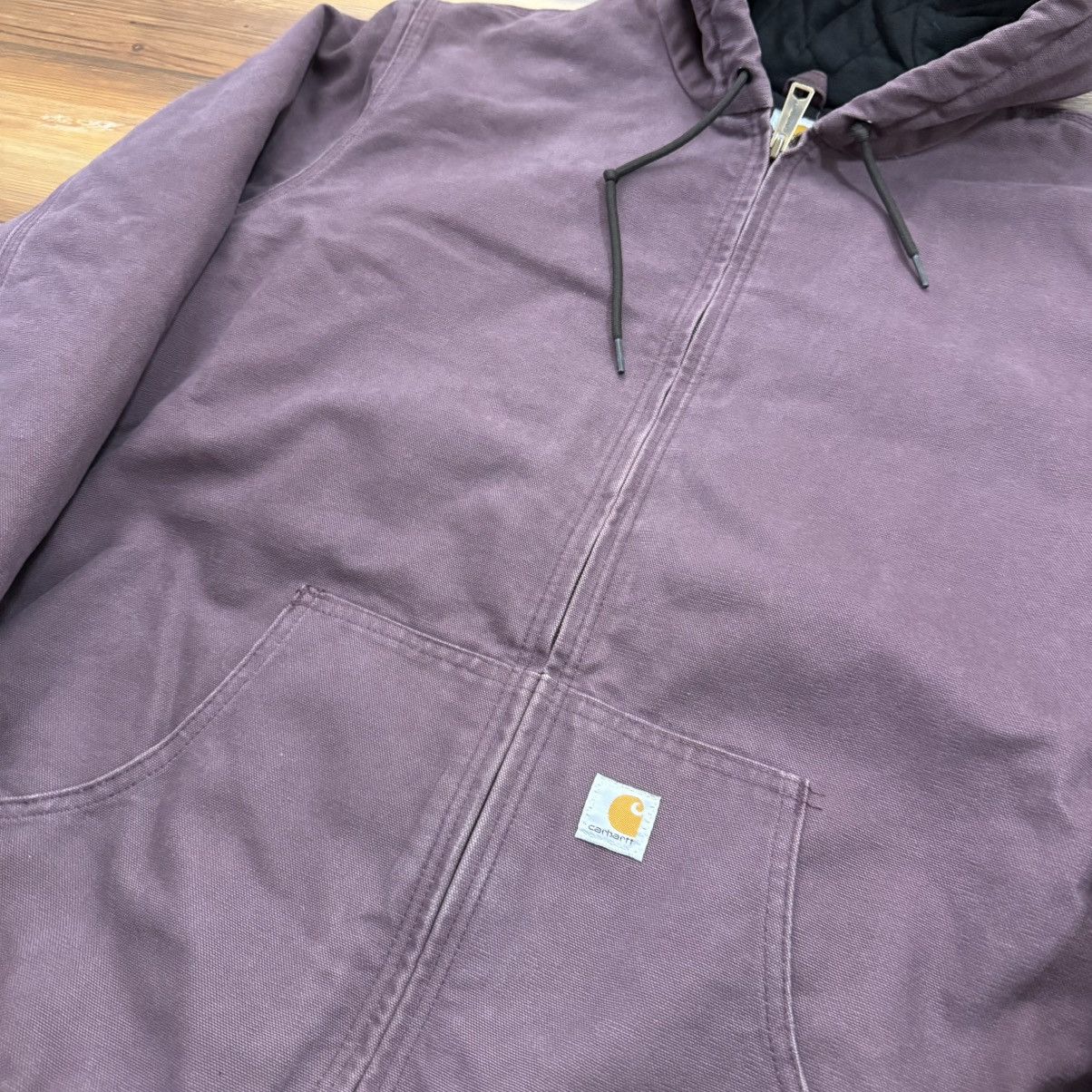 Carhartt Vintage Carhartt WJ130 DPM Purple Plum Hooded Active Jacket Size US XL / EU 56 / 4 - 2 Thumbnail
