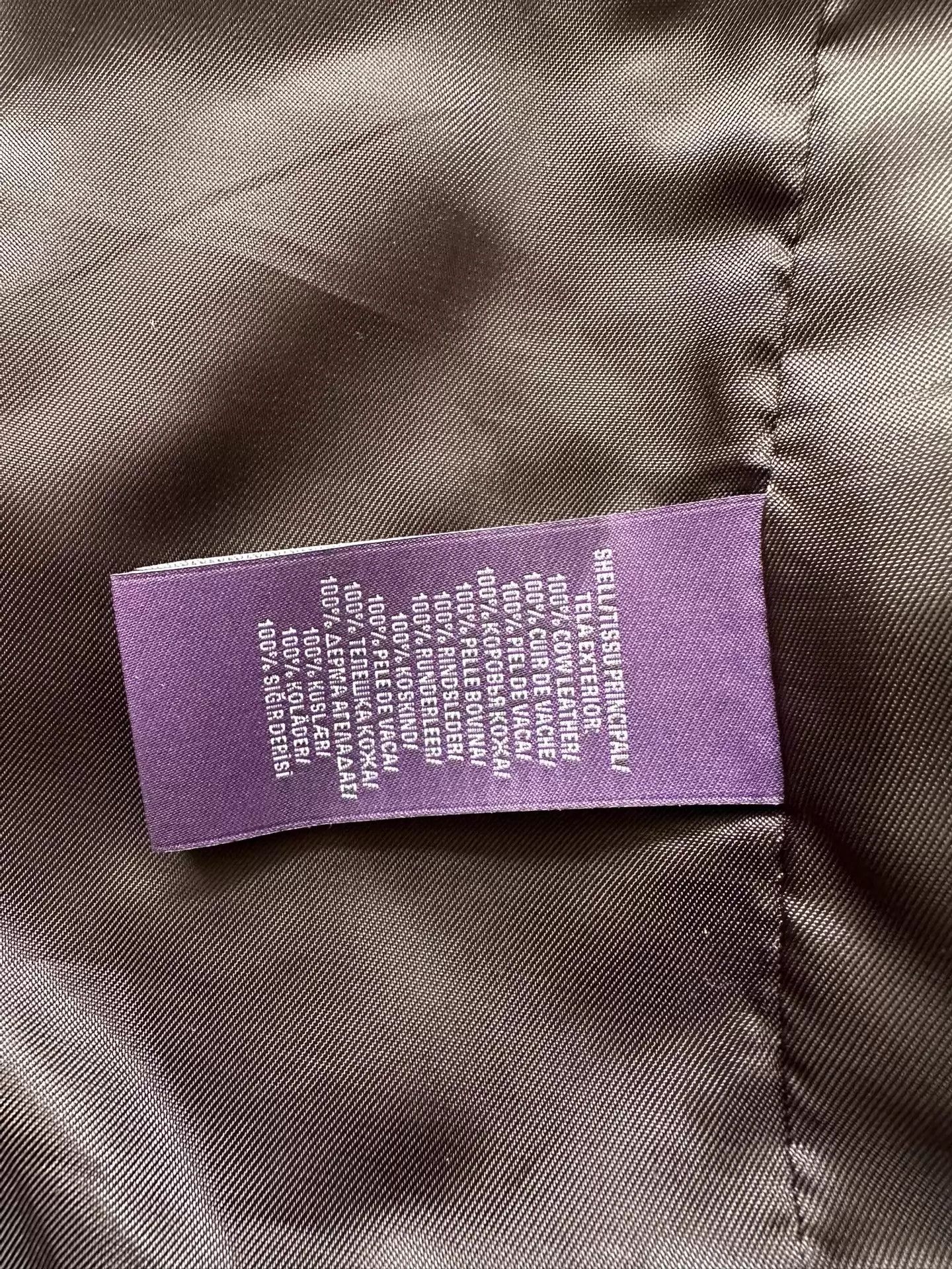 Ralph Lauren RL Purple Label Rancher Distressed Leather Jacket 6 Near New Size US XXL / EU 58 / 5 - 4 Thumbnail