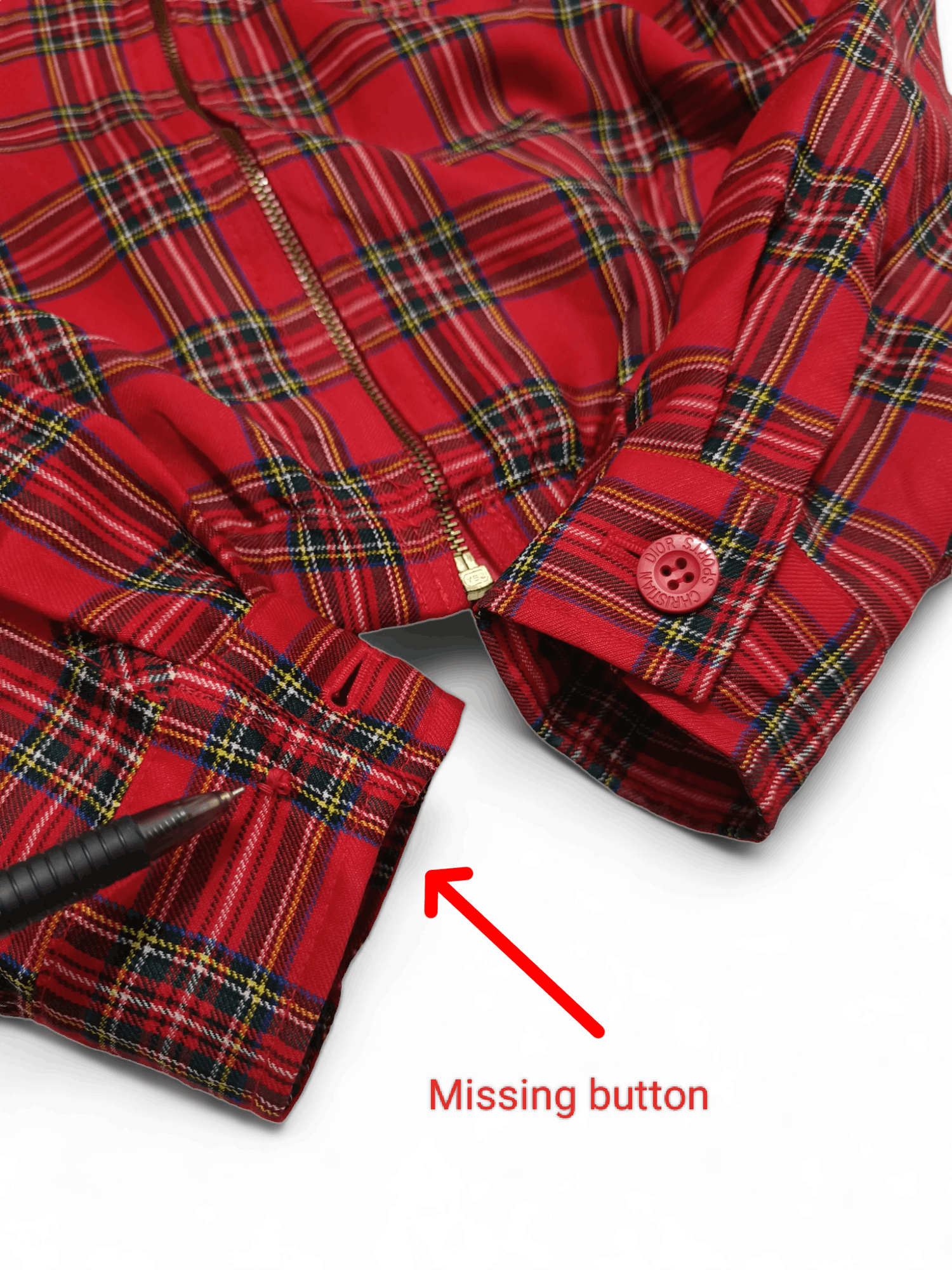 Christian Dior Monsieur Customized Vintage Y2K Christian Dior Tartan Cropped Jacket Size M / US 6-8 / IT 42-44 - 9 Thumbnail