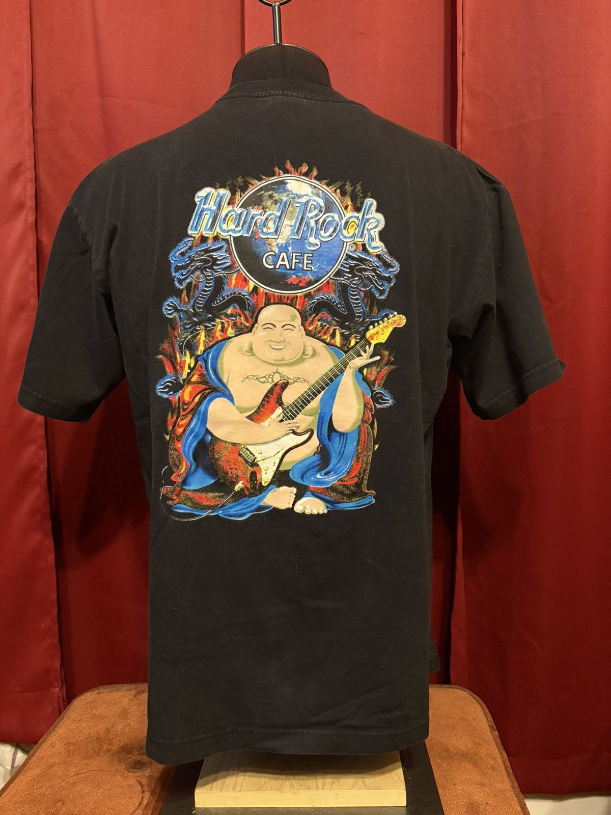 Hard Rock Cafe Vintage Hard Rock Cafe Tshirt 90’s Hong Kong Buddha Grail Size US L / EU 52-54 / 3 - 1 Thumbnail