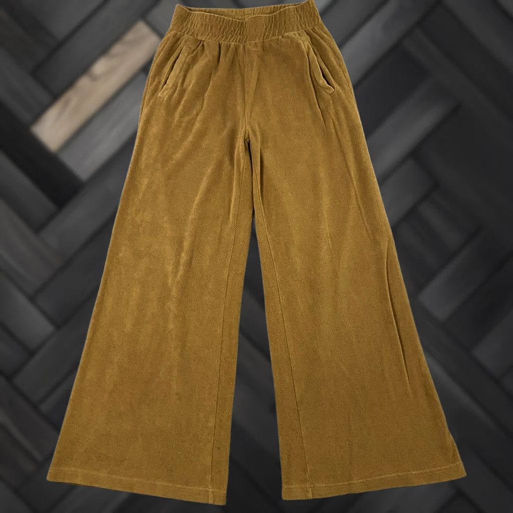 Vintage Offline by Aerie Womens XS Wide Leg Brown Terry Towel Pull On Size 26" / US 2 / IT 38 - 1 Thumbnail