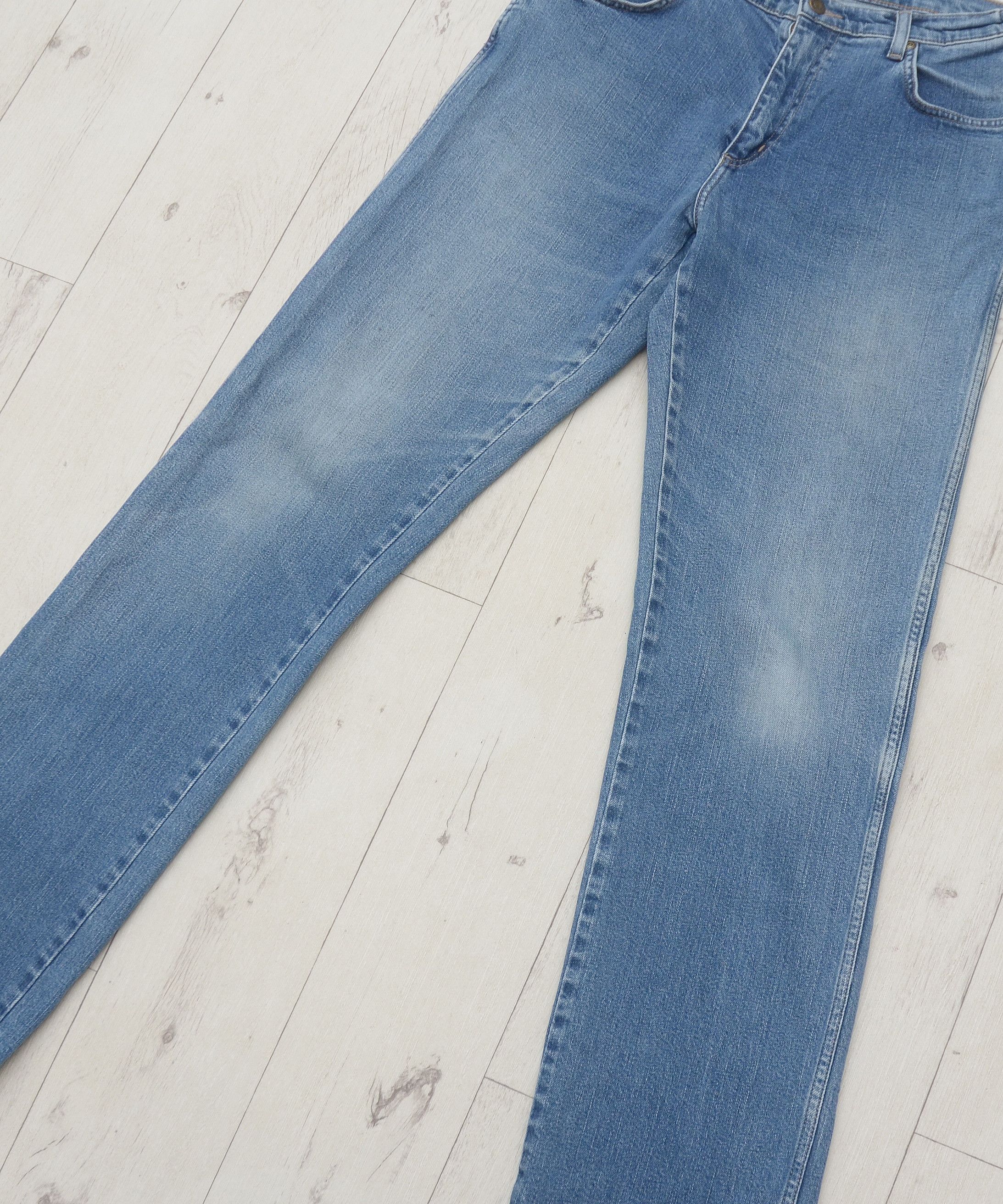 Vintage × Wrangler Vintage Y2K Wrangler Long Jeans 32x36 Distressed Light Wash Size US 32 / EU 48 - 3 Thumbnail
