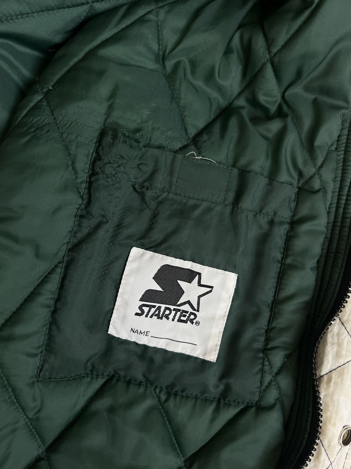 Starter × Vintage Starter Miami University Hurricanes Bomber Jacket Size US M / EU 48-50 / 2 - 12 Thumbnail