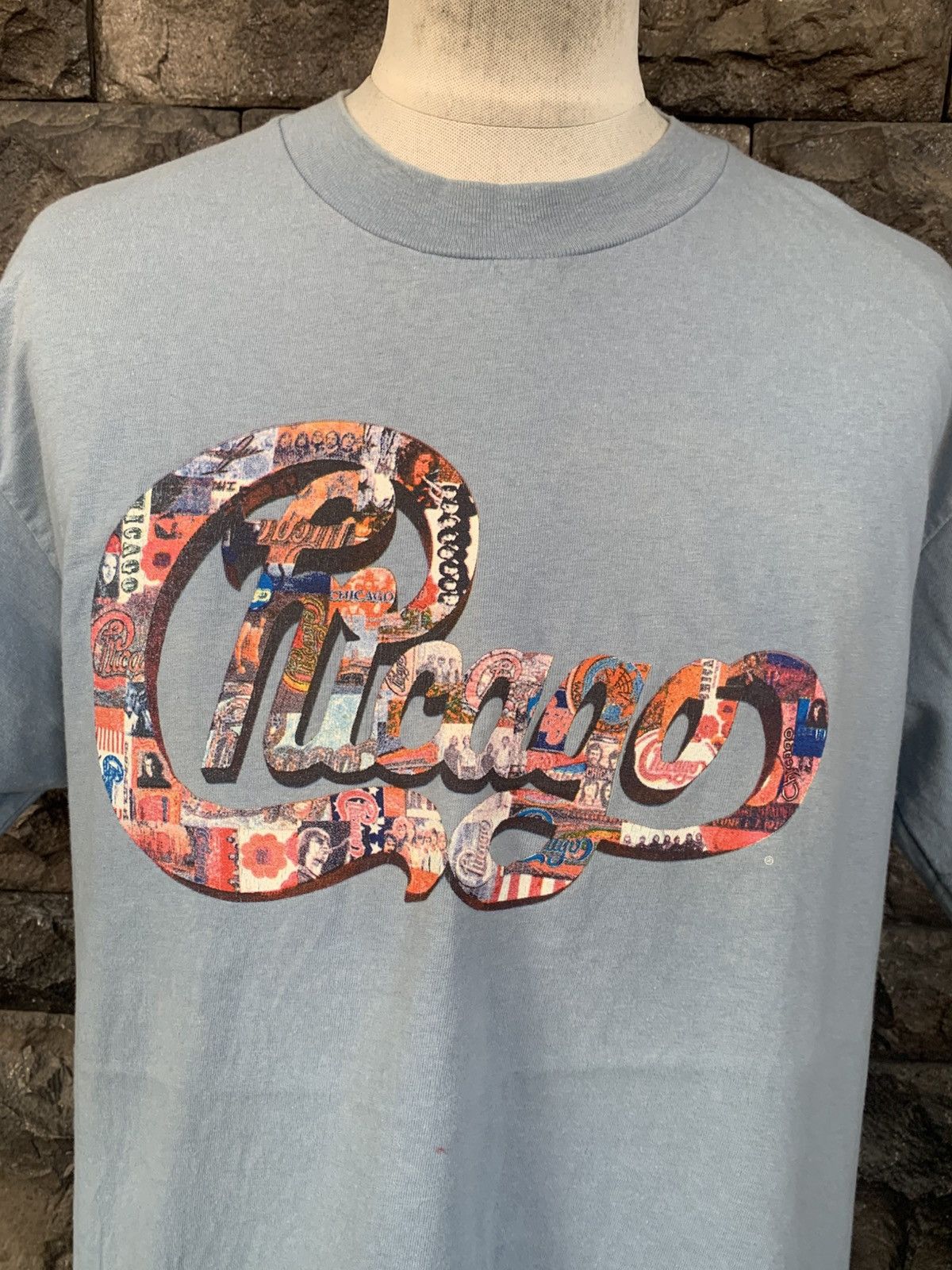 Band Tees × Vintage Vintage 90s Chicago Tour Rock Band T shirt Size US L / EU 52-54 / 3 - 2 Thumbnail