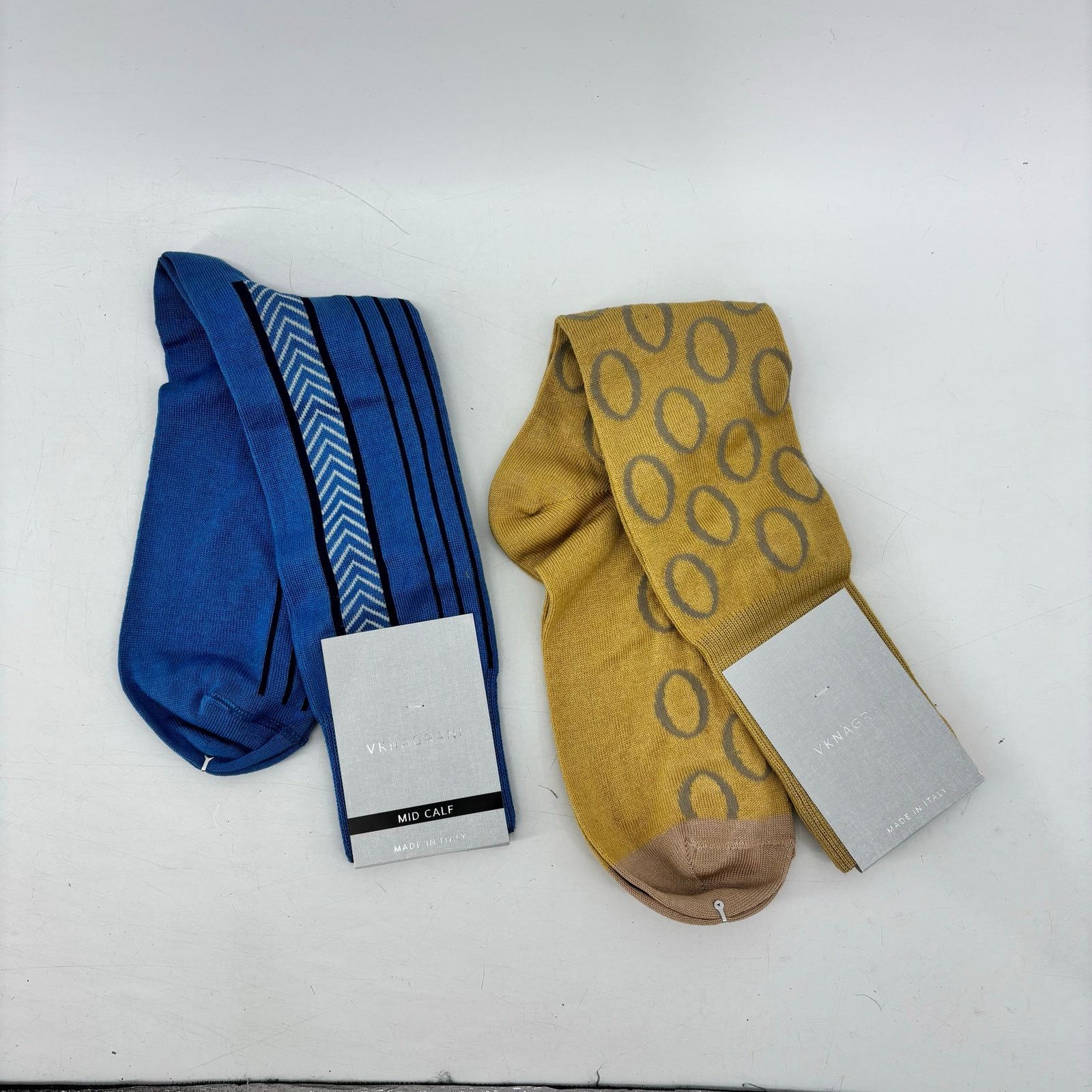 blue and brown or white and gold dress Fun and Quirky Animal Figures on Cotton Over the Calf Dress Socks Big & Tall (US 12-16)