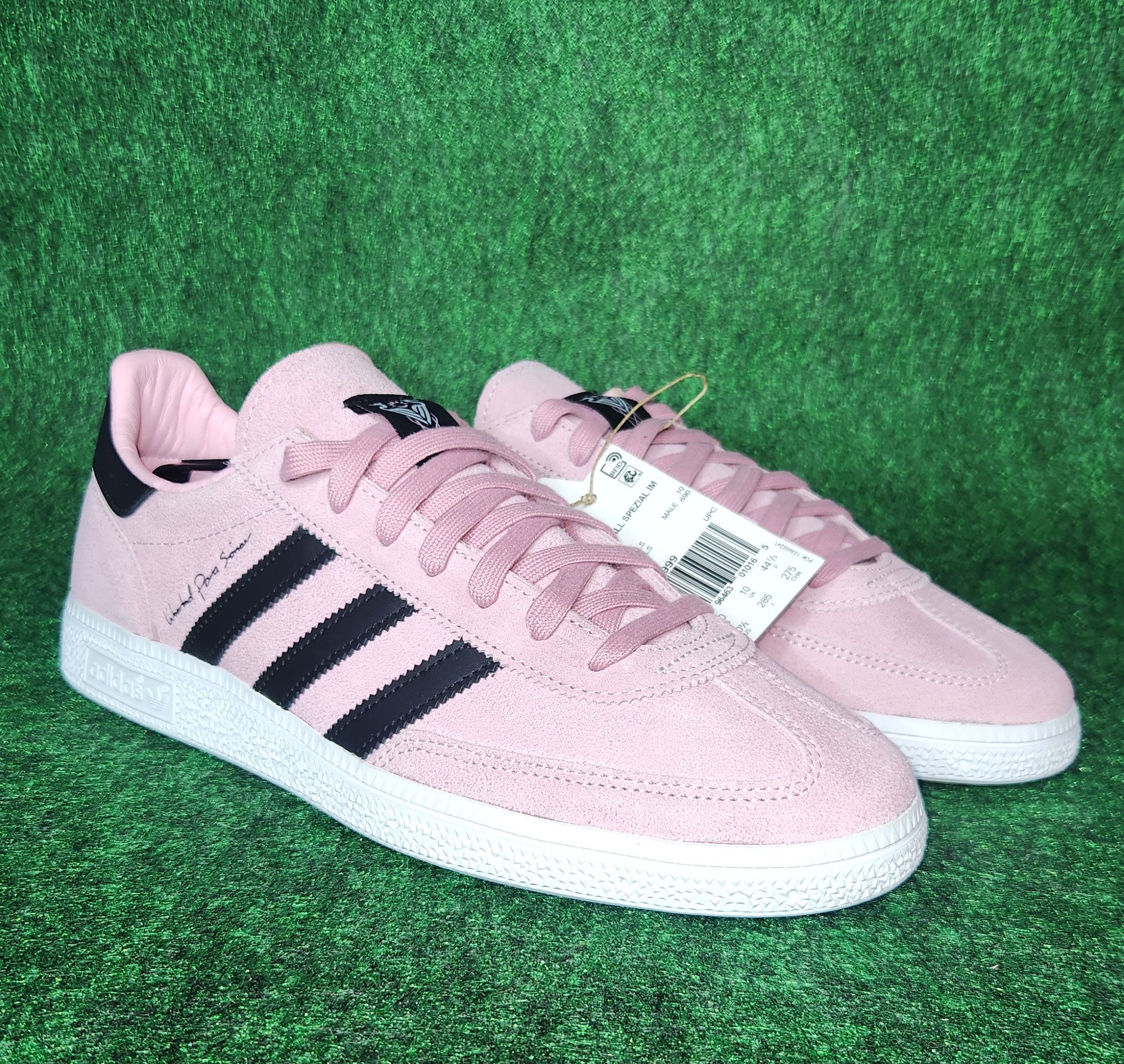 image of Adidas Mens Handball Spezial X Inter Miami Cf Size 10.5 Shoes in Pink