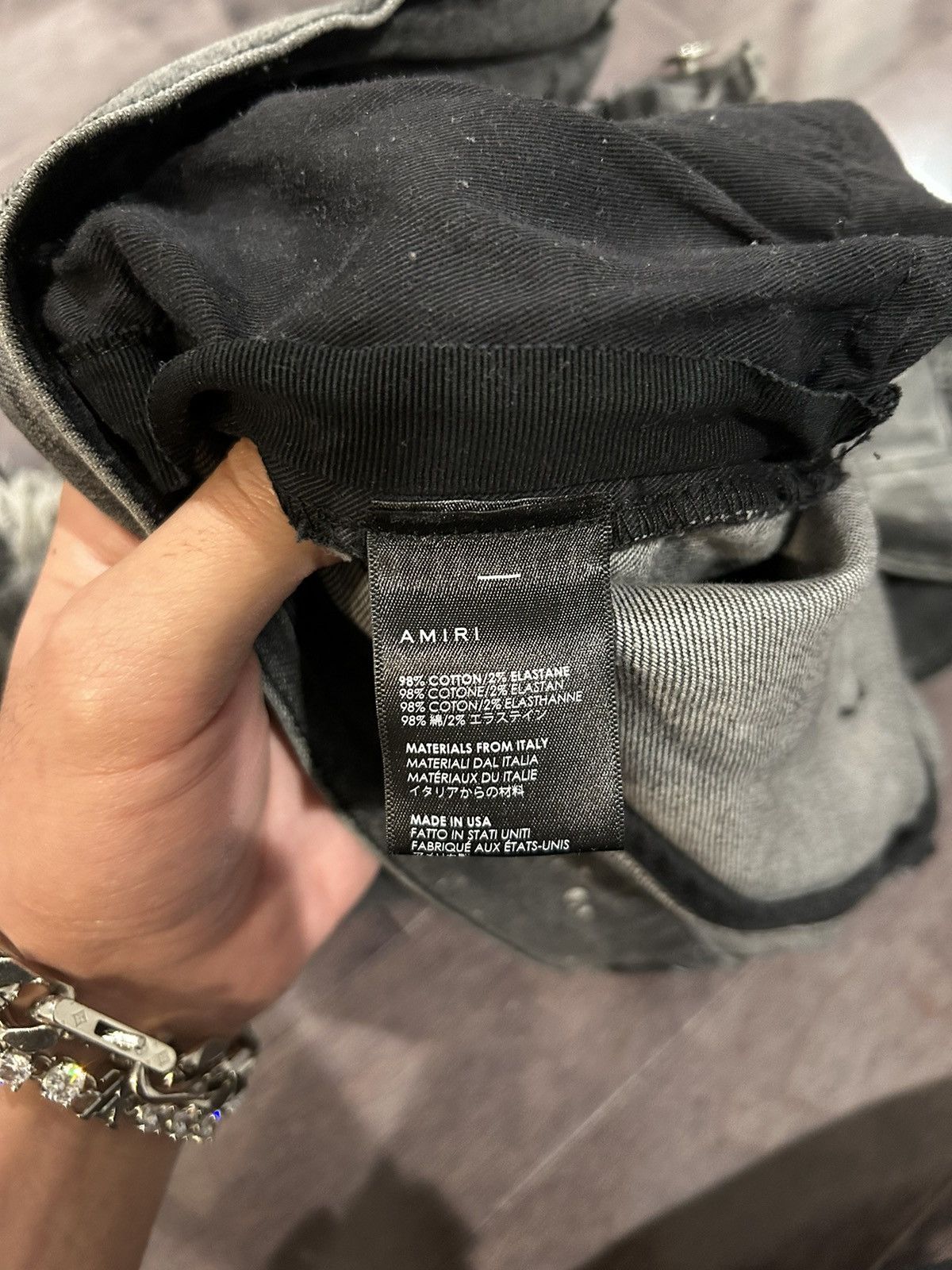 Amiri Amiri jeans grey paint splatter size 36 Size US 36 / EU 52 - 9 Thumbnail