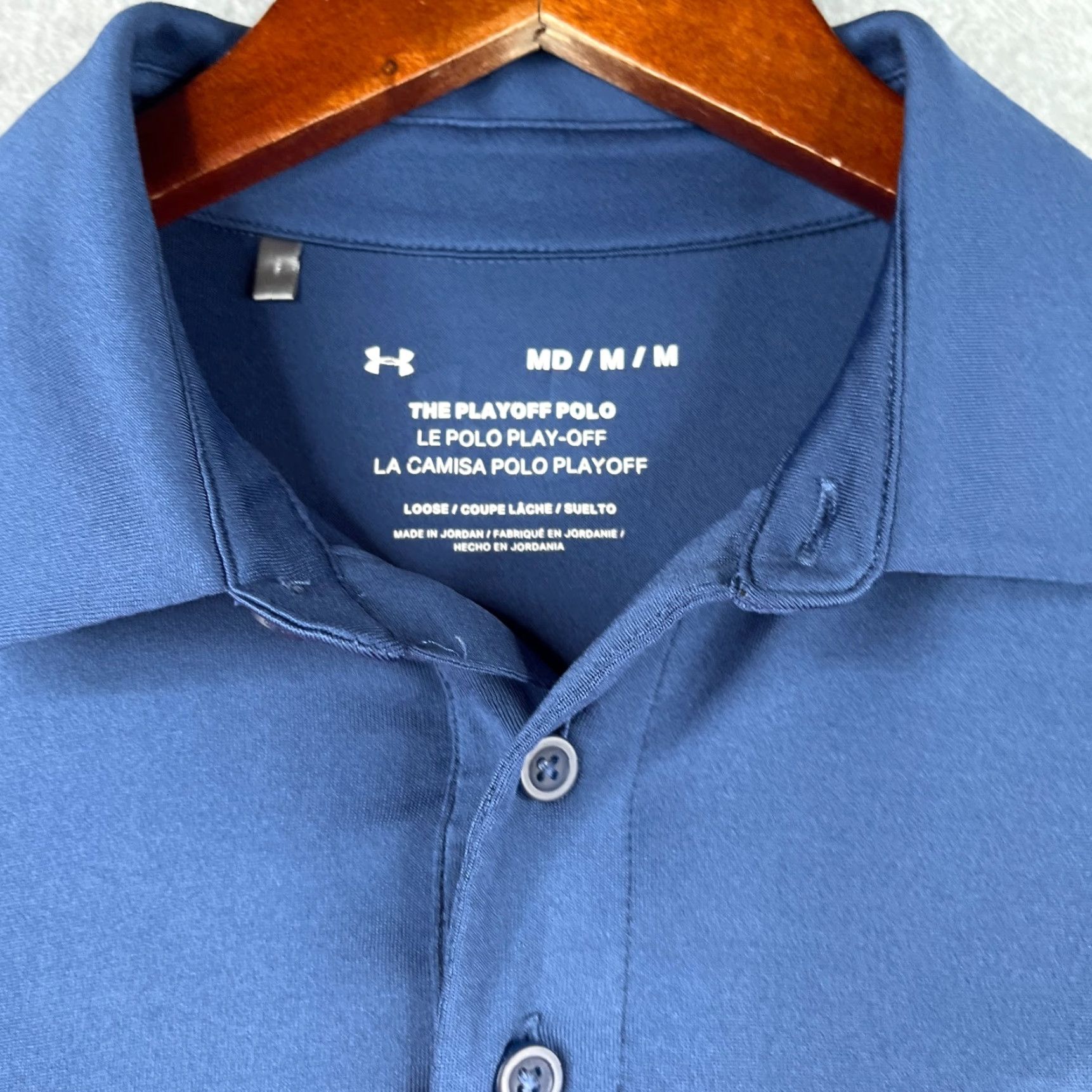Under Armour Under Armour Polo Shirt Mens Medium Multicolor Striped Performance Stretch Short Sleeve Golf Shirt Size US M / EU 48-50 / 2 - 4 Thumbnail