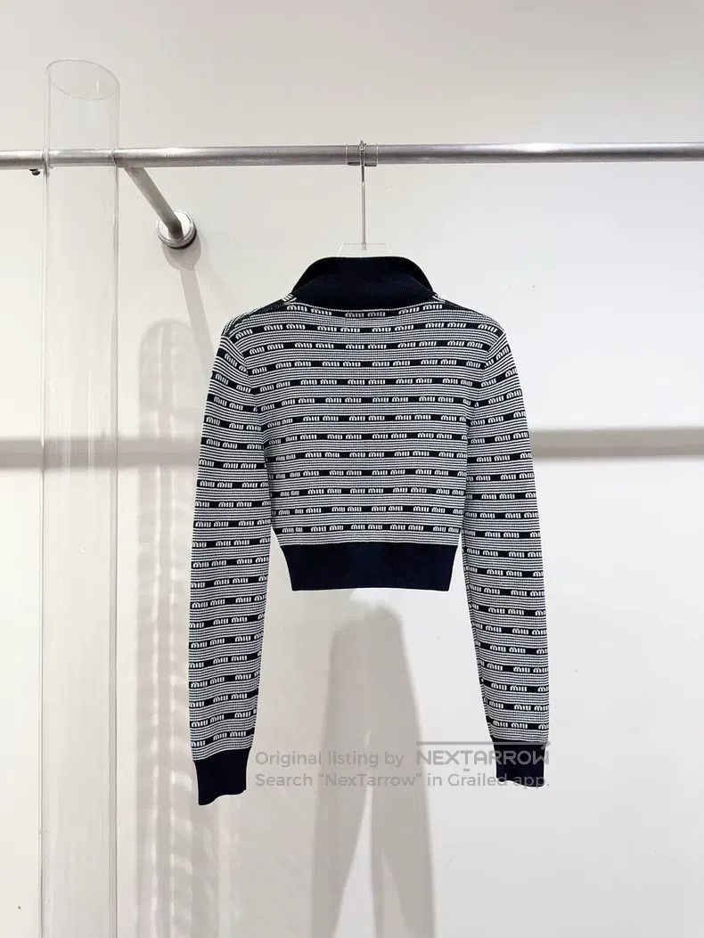 Miu Miu Miu Miu 38 Full logo cardigan Size S / US 4 / IT 40 - 4 Thumbnail