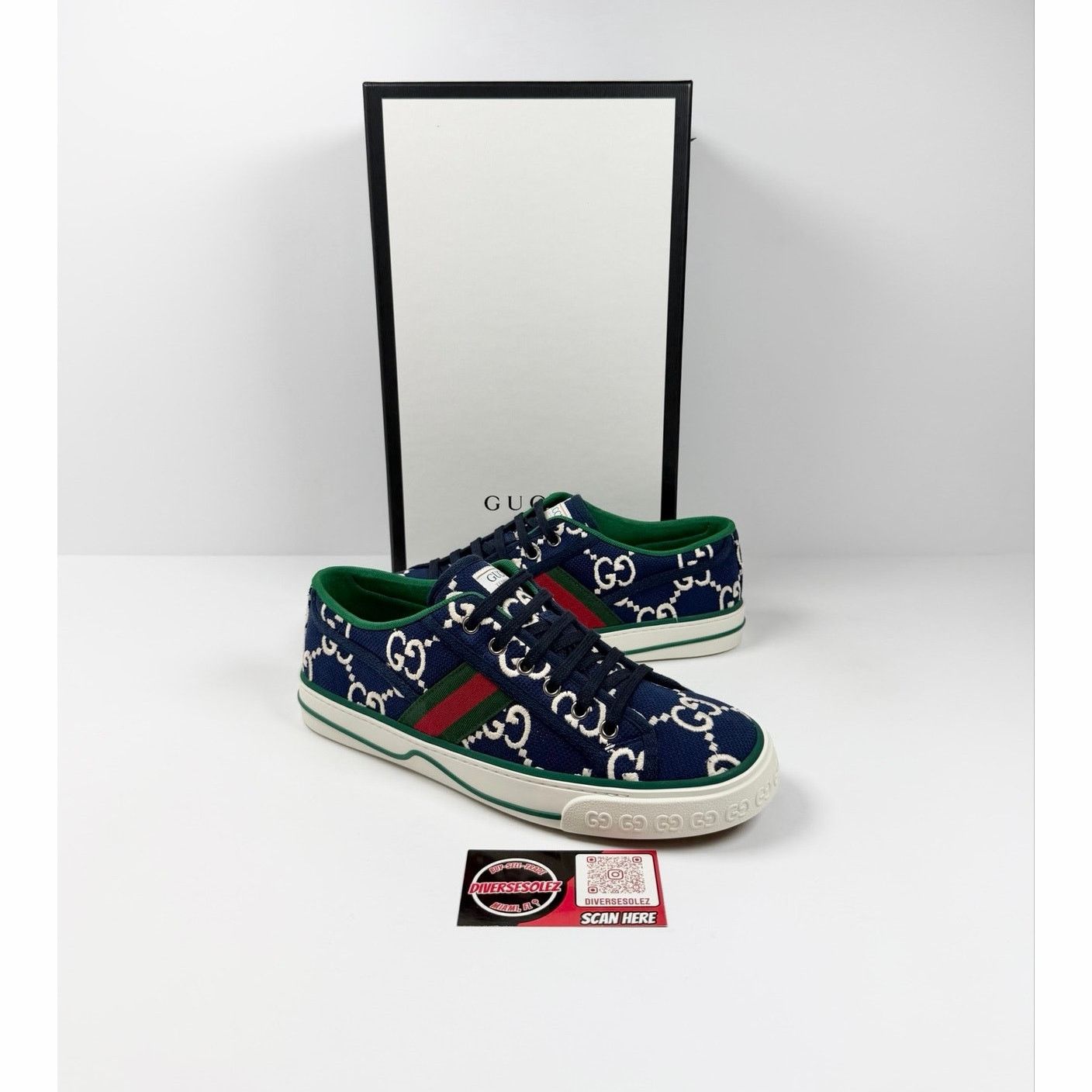 Gucci Size 7.5US - Gucci 1977 Blue Low Top NEW Size US 7.5 / EU 40-41 - 1 Thumbnail