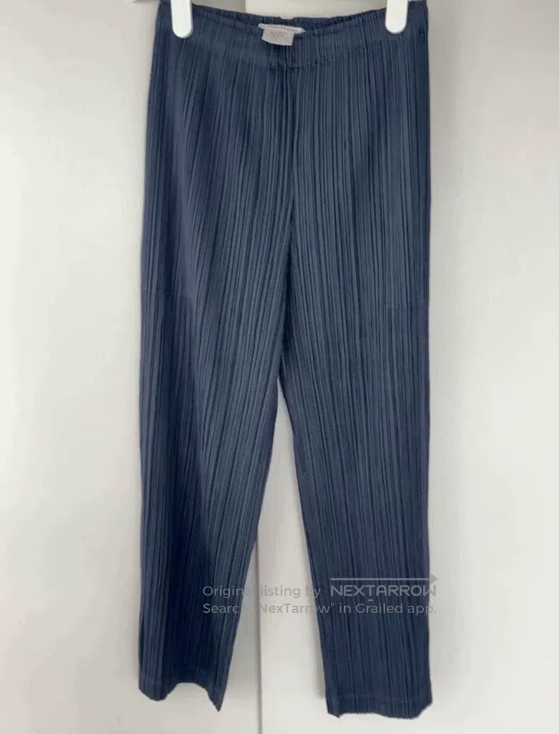 Issey Miyake Issey Miyake Navy Straight-Leg Trousers Size 25" / US 0 / IT 36 - 9 Thumbnail