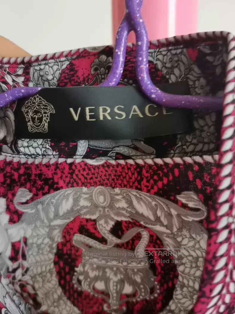 Versace Versace Silk shirt dress Size L / US 10 / IT 46 - 4 Thumbnail