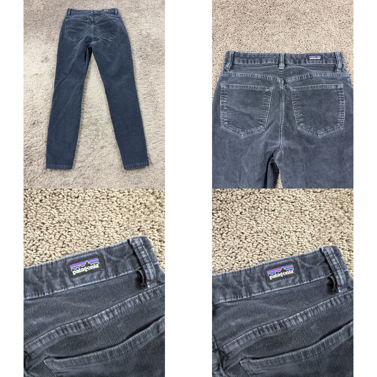 Patagonia Patagonia Pants Womens 27 Blue Corduroy Ankle Skinny Mid Rise Stretch 25x27 Size 27" / US 4 / IT 40 - 8 Thumbnail