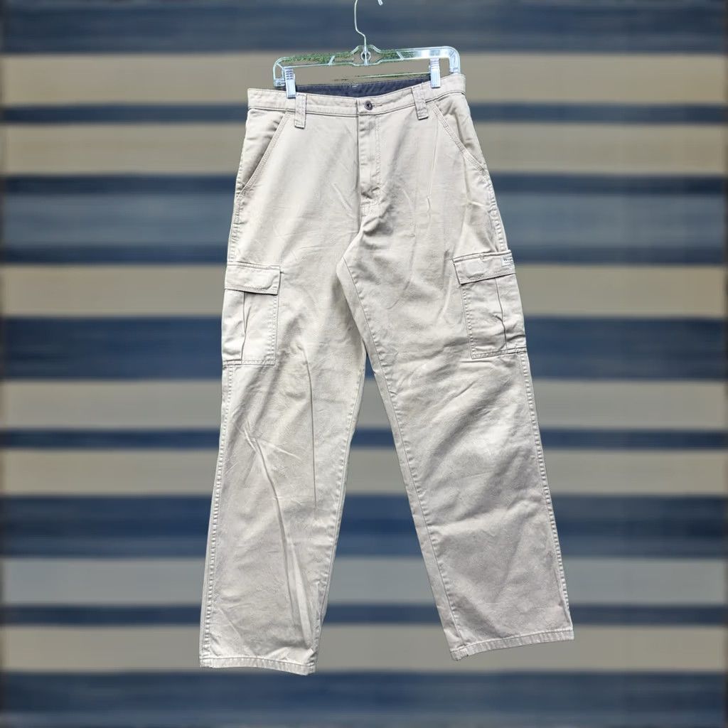 Wrangler Wrangler Cargo Pants Mens 32x32 Khaki Brown 70LEWGR Workwear Canvas Straight Size US 32 / EU 48 - 1 Thumbnail