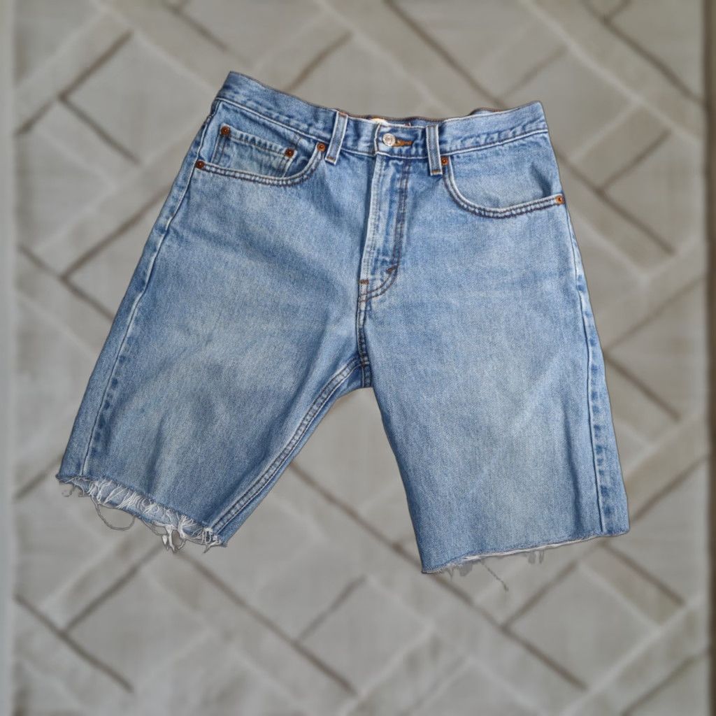 VINTAGE Levi's 505 Shorts Denim Shorts Mens Size 31 Blue Faded