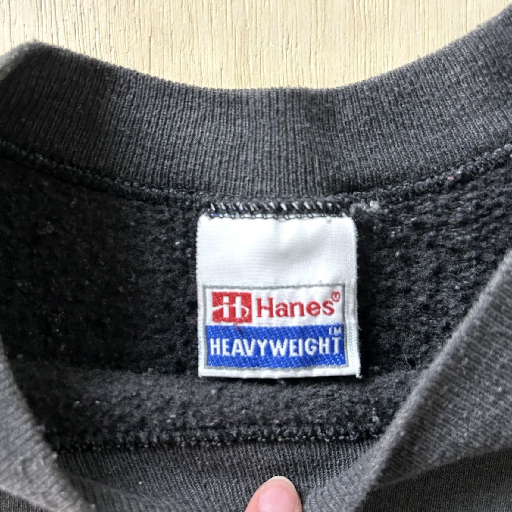Hanes VINTAGE Hanes Sweatshirt Mens XL Gray Heavyweight Fleece Graphic Print Short Sleeve Crew Neck Pullover Size US XL / EU 56 / 4 - 2 Thumbnail