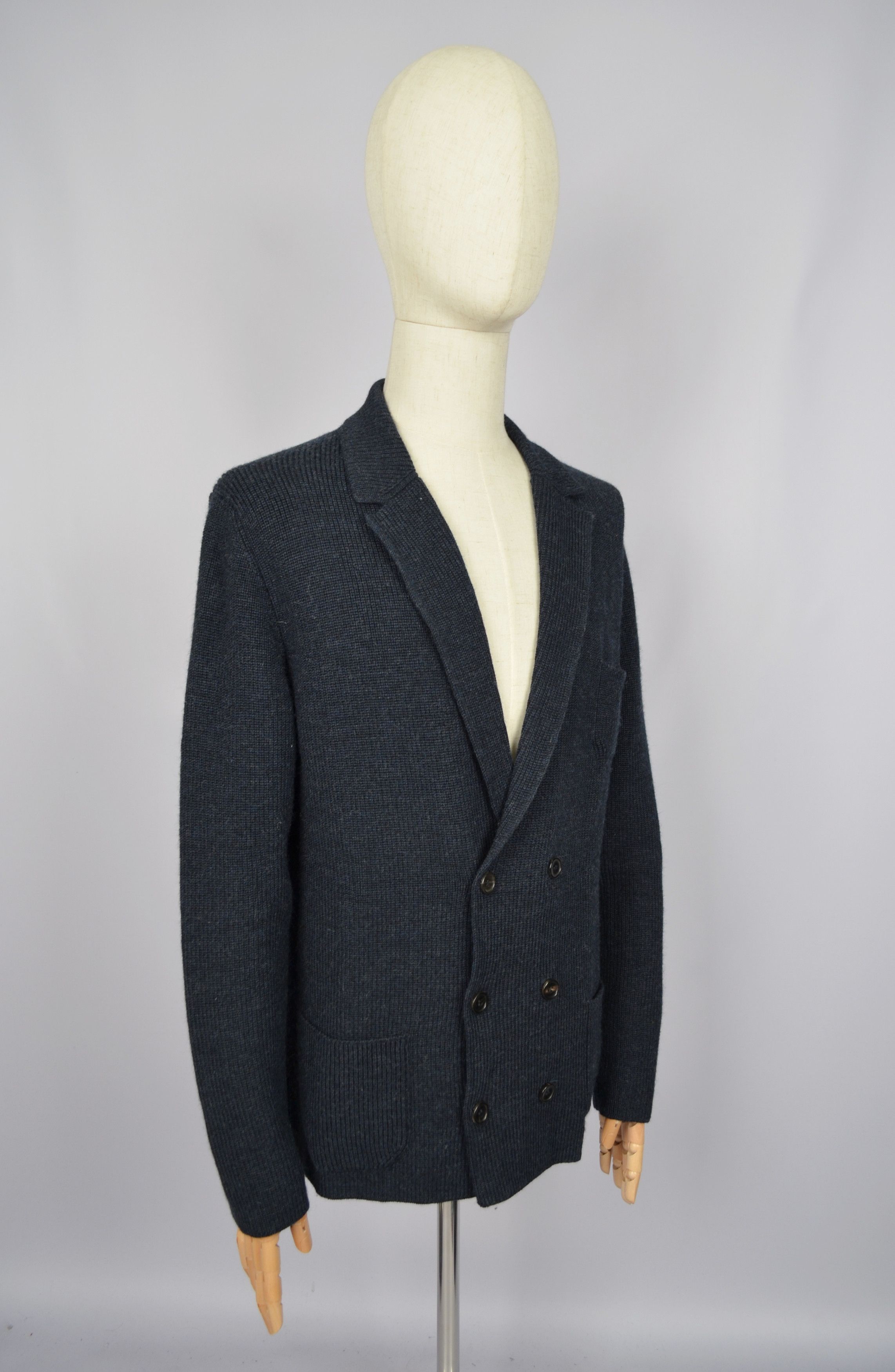 Designer × Roberto Collina Roberto Collina Double Breasted Sweater Cardigan Wool Sz 54 Size US XL / EU 56 / 4 - 9 Thumbnail