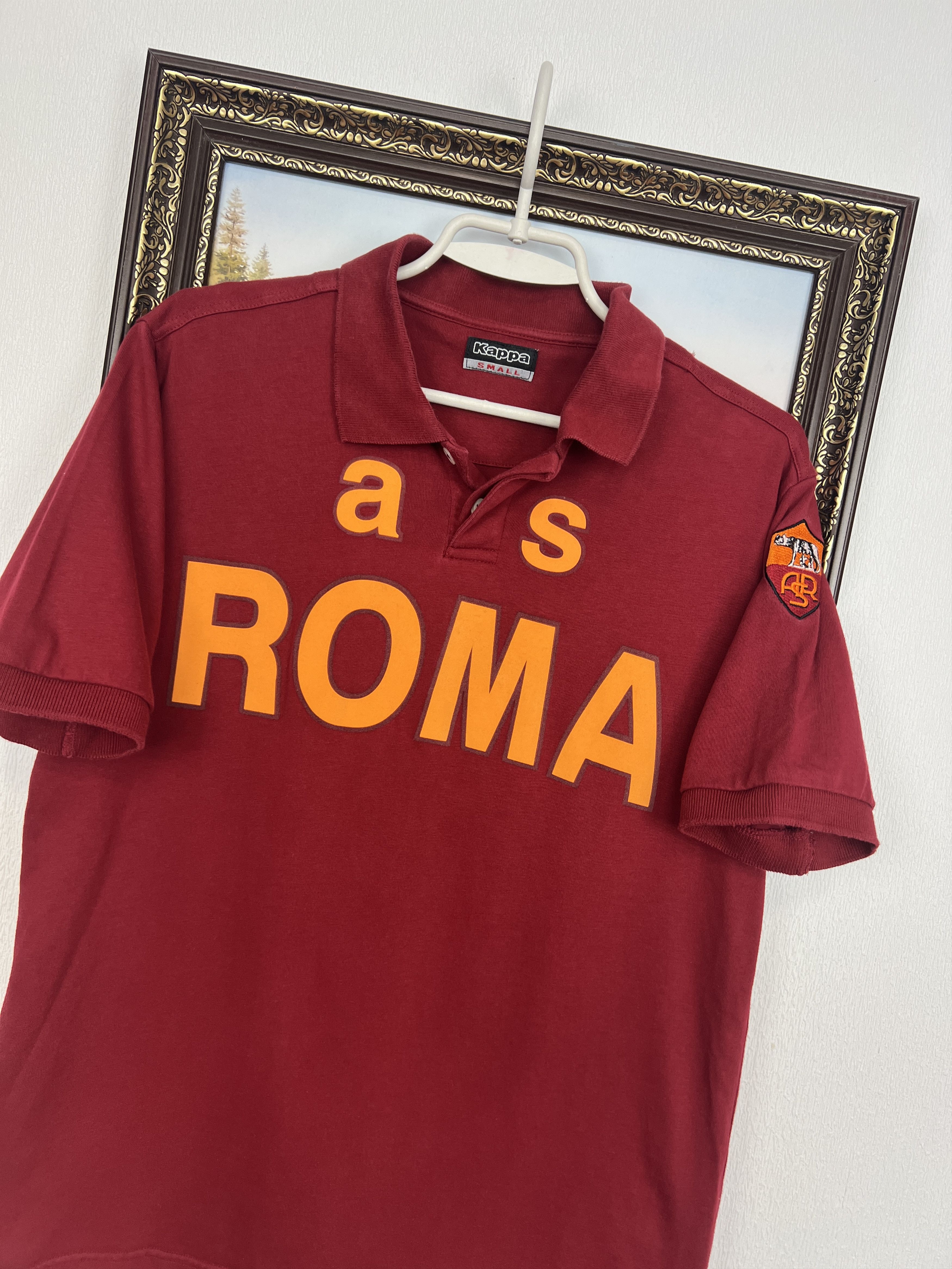 Kappa Vintage Kappa AS Roma Football Jersey Soccer Polo Tee Size US S / EU 44-46 / 1 - 3 Thumbnail