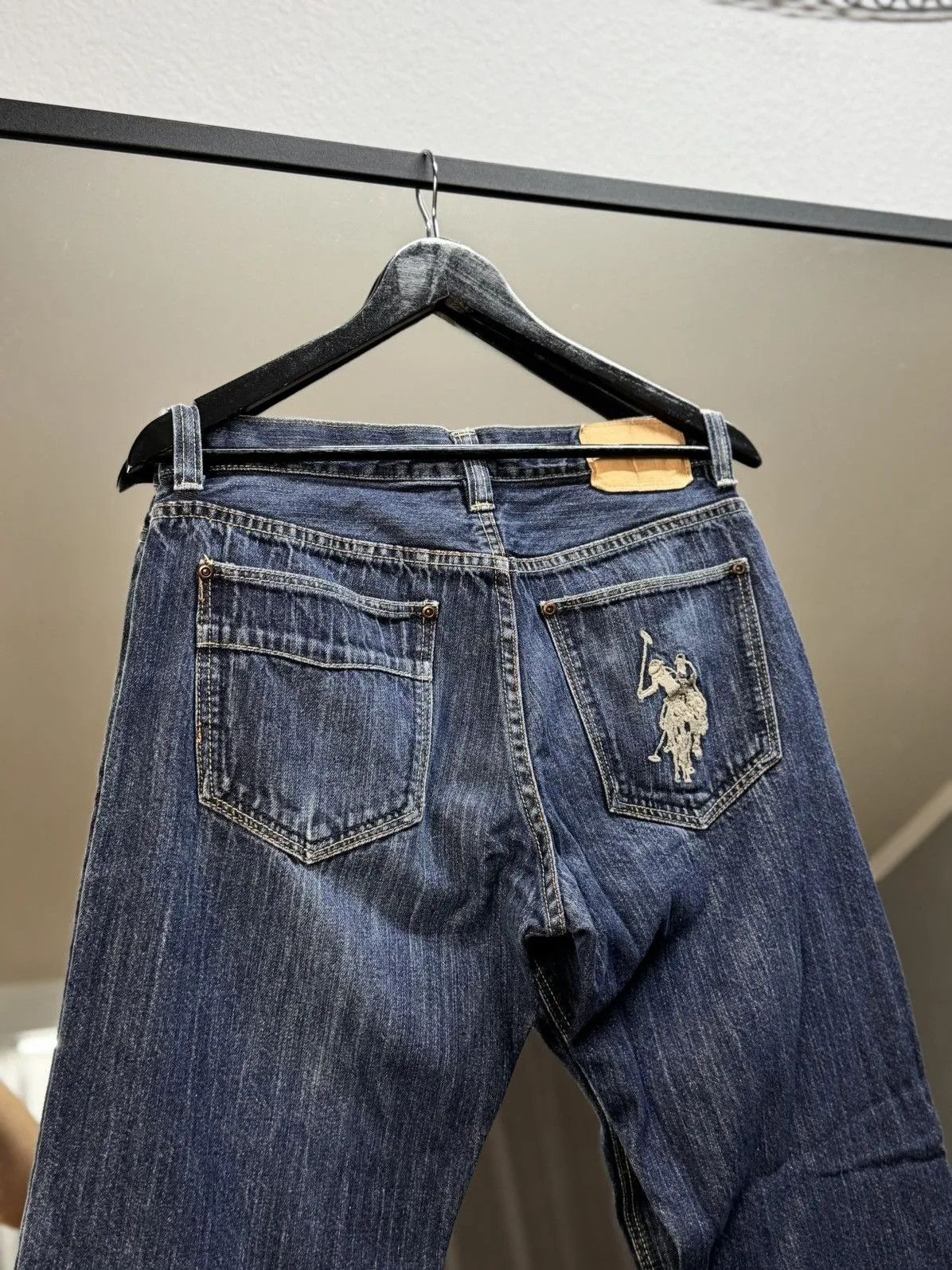 Polo Ralph Lauren 👉 Vintage Polo Ralph Lauren Jeans Denim Baggy Pants Armani Size US 32 / EU 48 - 7 Thumbnail