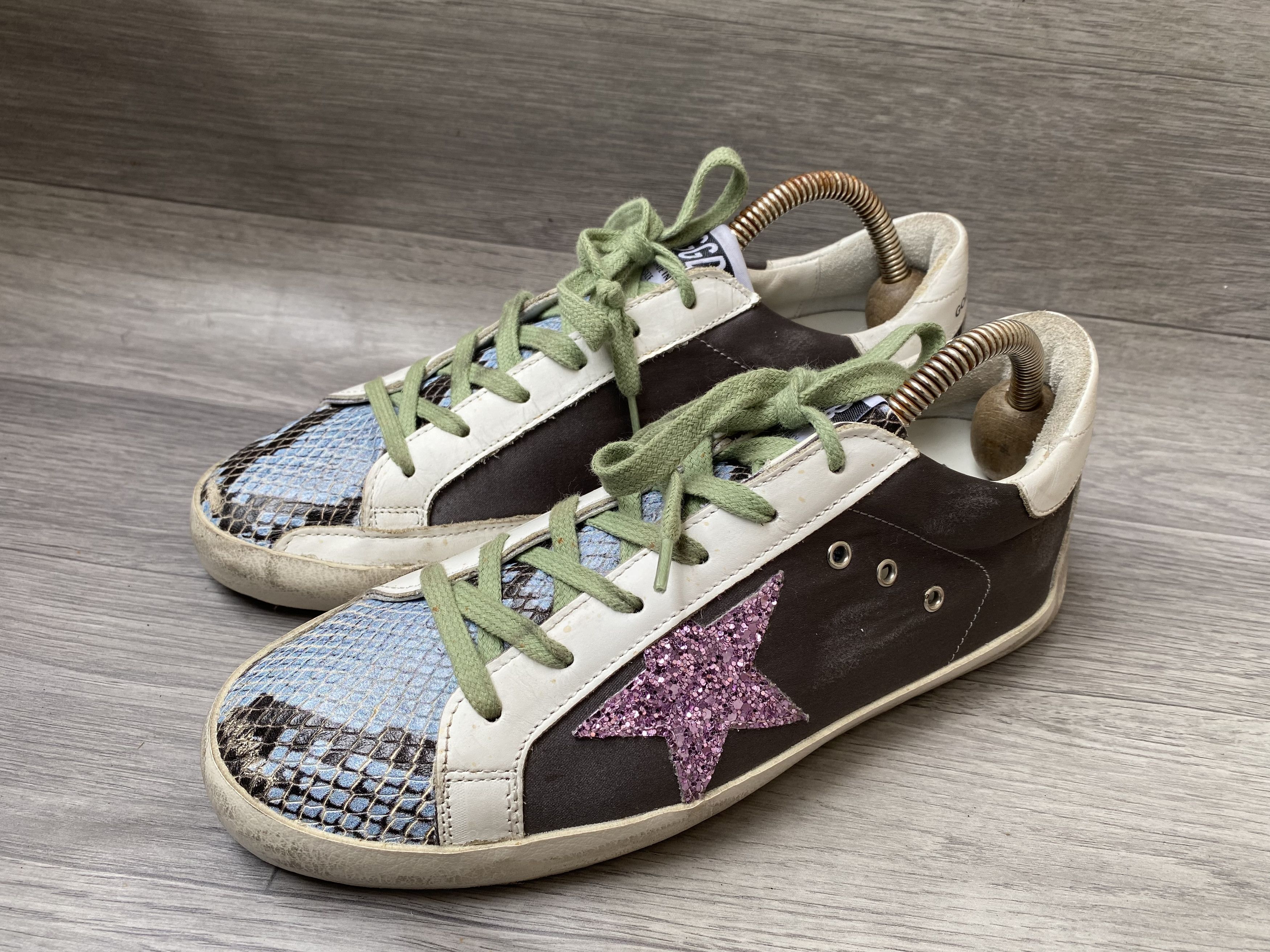 Golden Goose Golden goose superstar colourful low snake print sneakers Size US 9 / IT 39 - 2 Thumbnail