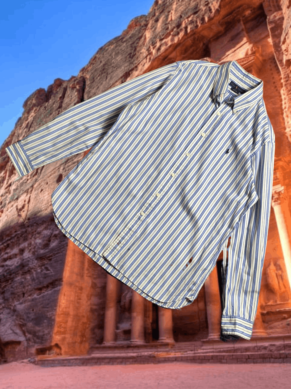 Ralph Lauren Vintage Y2K shirt striped Ralph Lauren streetwear Size US L / EU 52-54 / 3 - 1 Thumbnail