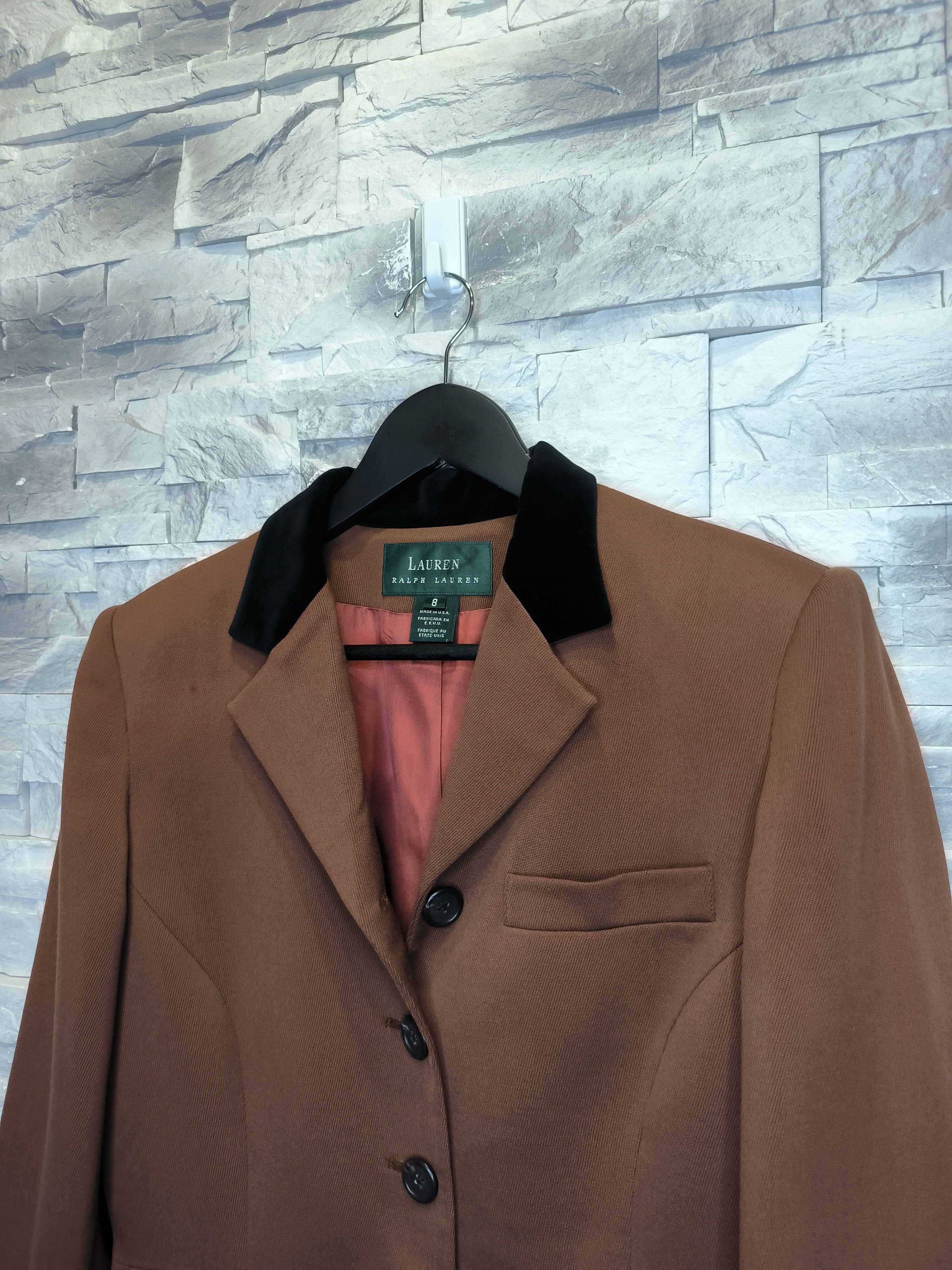 Ralph Lauren Ralph Lauren Wool Brown USA Made Suit Blazer Jacket Size M / US 6-8 / IT 42-44 - 2 Thumbnail