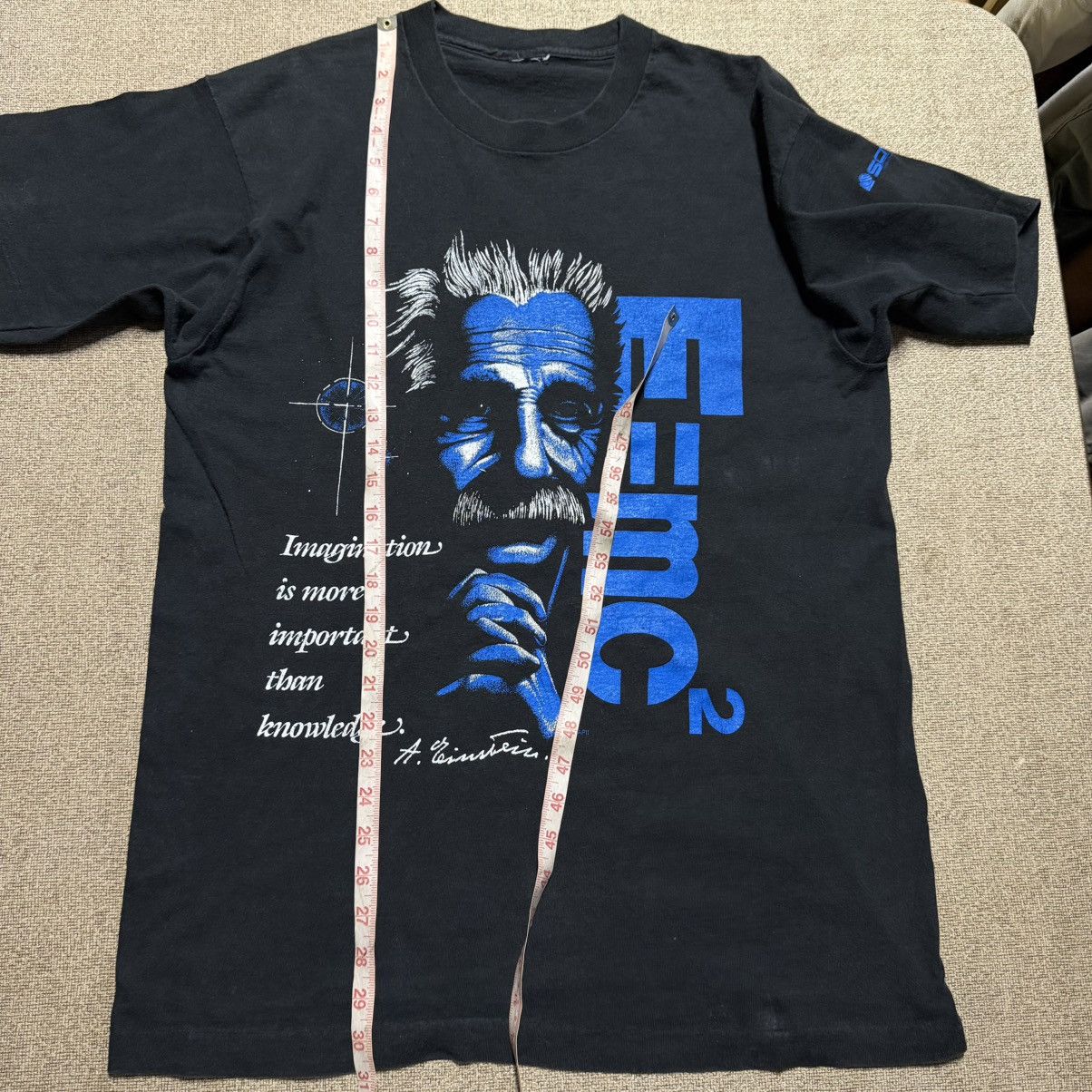 Fruit Of The Loom VTG 90s Albert Einstein Imagination Scitrek T-Shirt Rare XL Size US XL / EU 56 / 4 - 9 Thumbnail