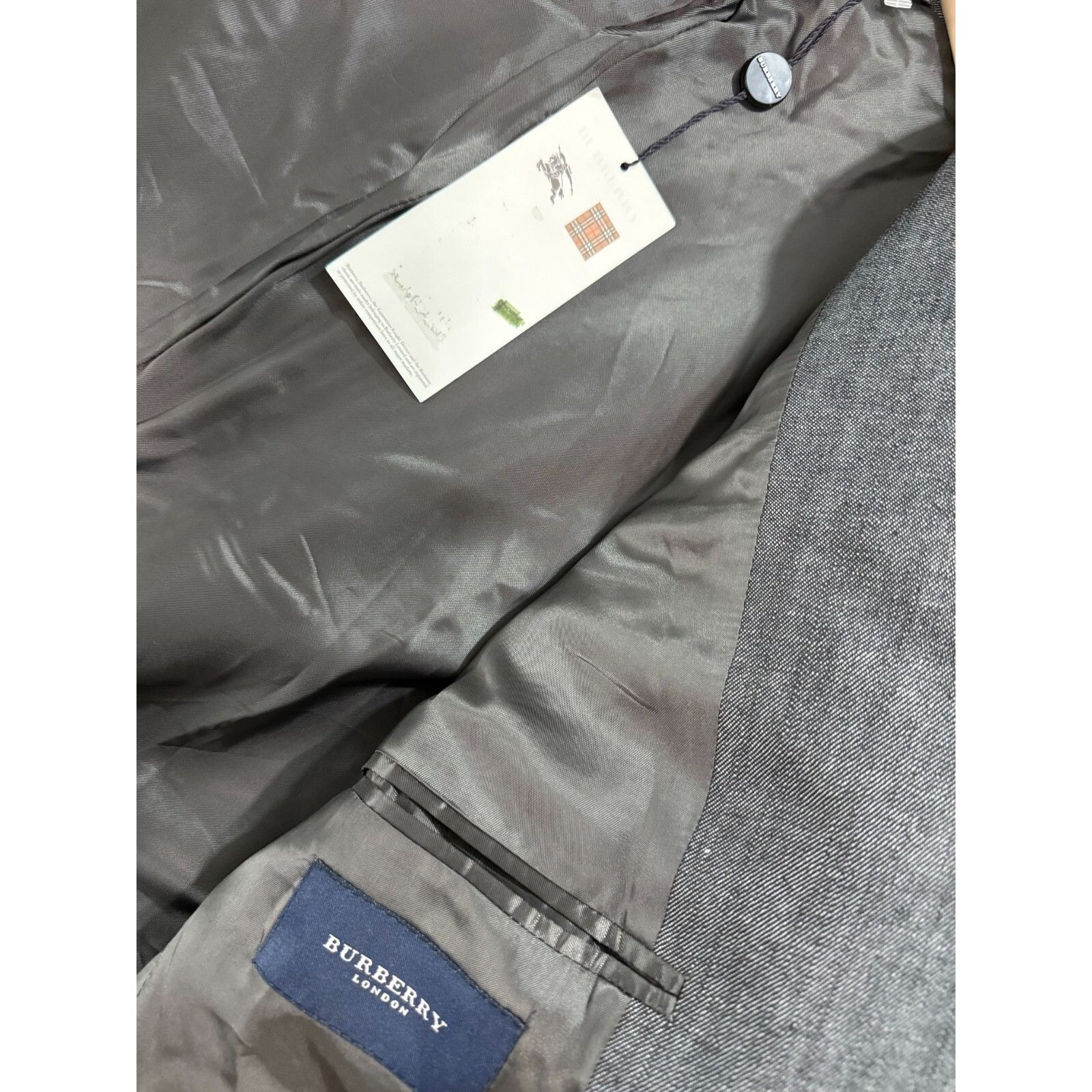 Burberry BURBERRY cotton polyurethan blend Blazer size 52 Color Grey Size 52R - 3 Thumbnail