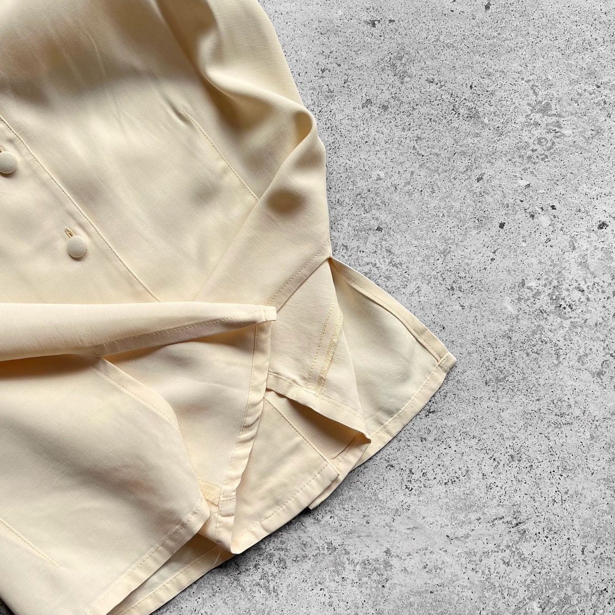 Vintage Alain Manoukian Vintage France Beige Button Blouse Top Size M / US 6-8 / IT 42-44 - 7 Thumbnail