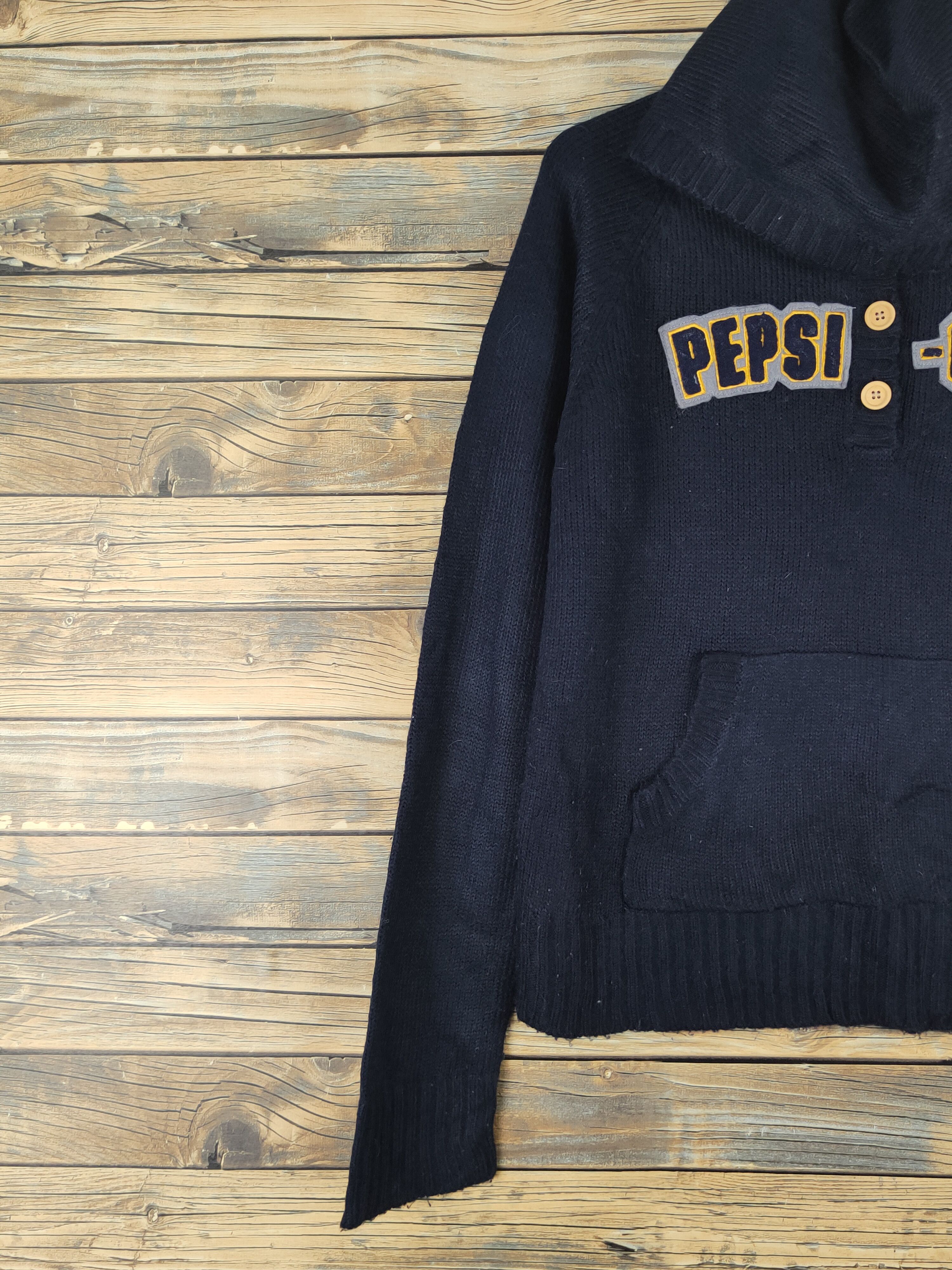 Pepsi Pepsi cola X Gal Fit Navy Knitwear Hoodie Sweatshirts #W1217 Size M / US 6-8 / IT 42-44 - 3 Thumbnail